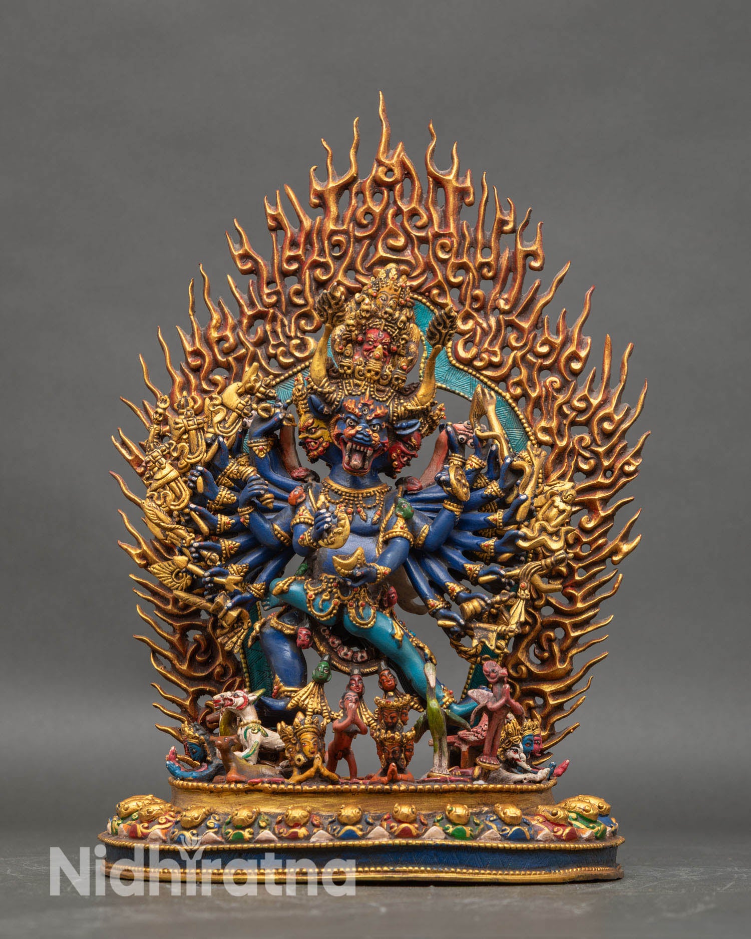 Yamantaka with Consort Sculpture | Traditional Buddhist Art