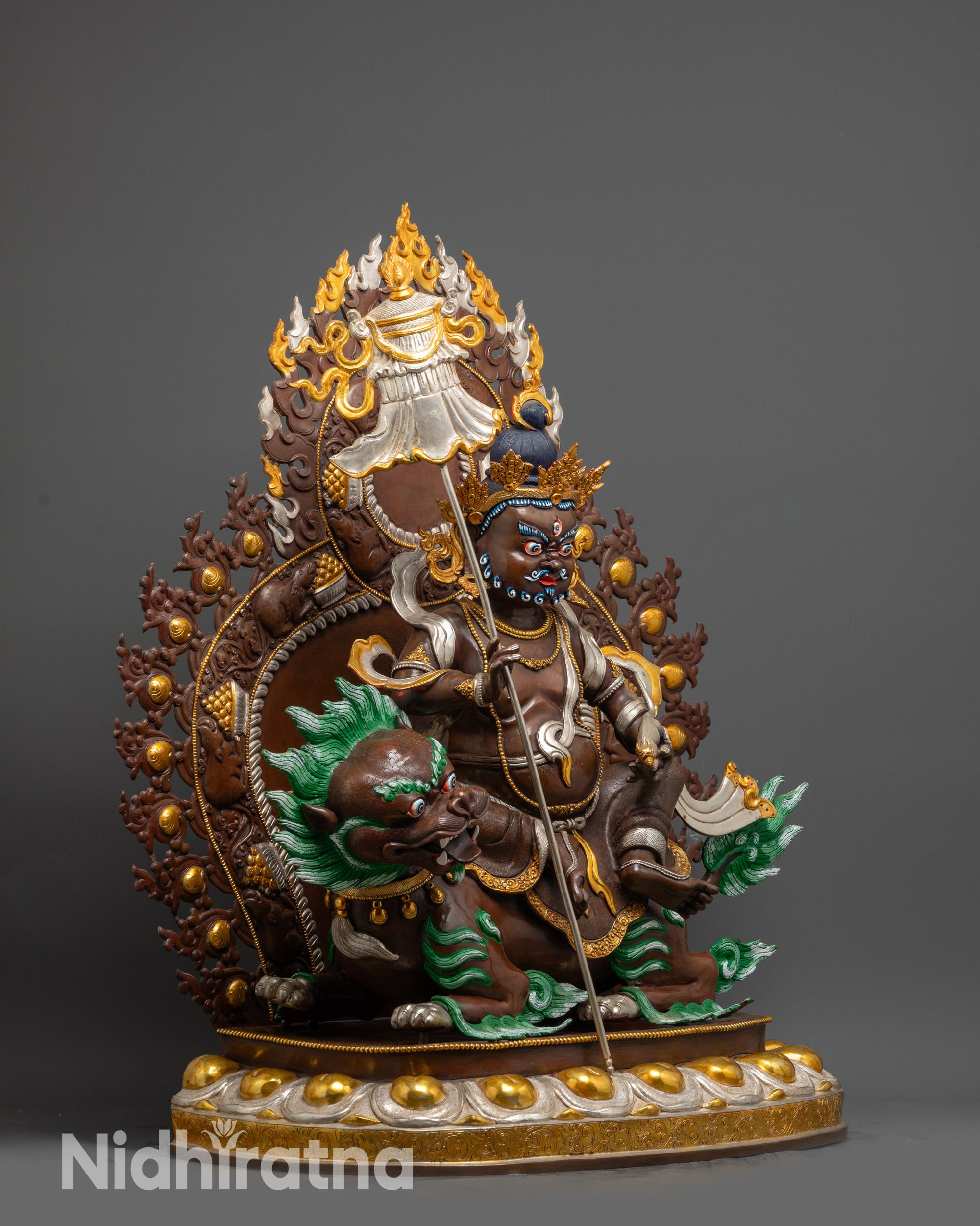 Tibetan Namtoshe Statue | Vaishravana Guardian King of Wealth Sculpture