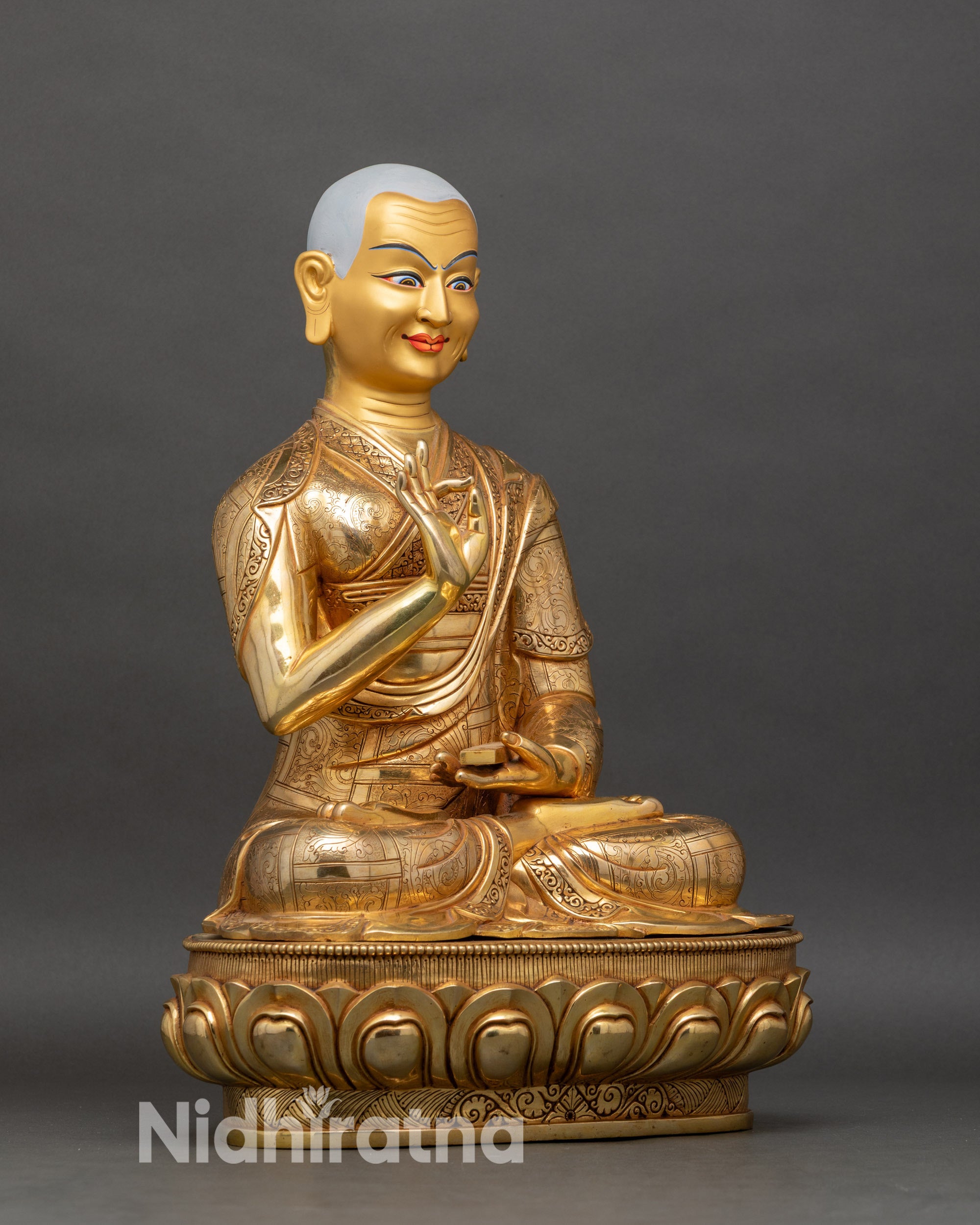 Buddhist Tsongkhapa Set | Handcrafted Trio Set of Buddhist Masters