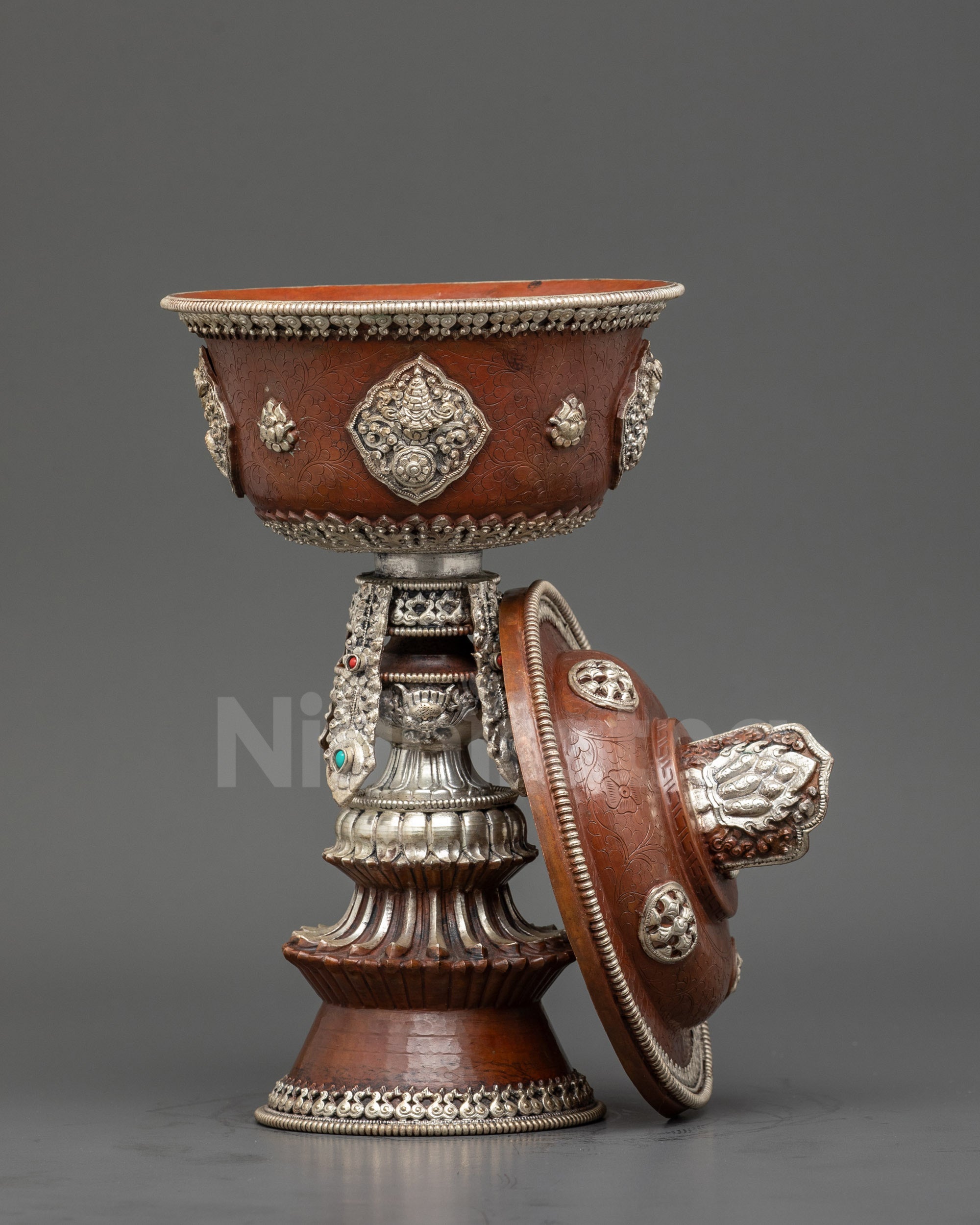 Traditional Buddhist Butter Lamp | Handmade Ritual Vessel