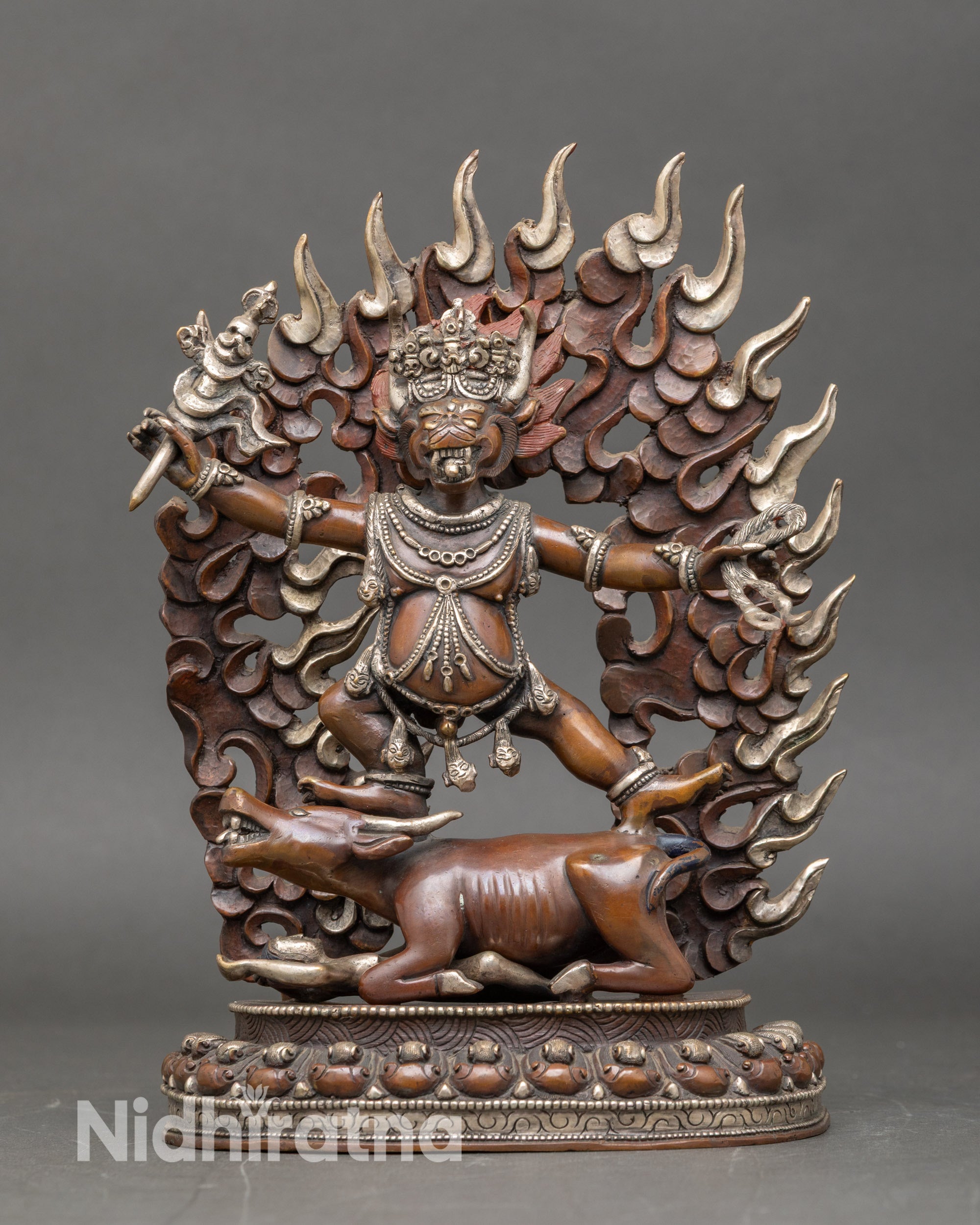Handcrafted Yamantaka | Himalayan Sacred Sculpture