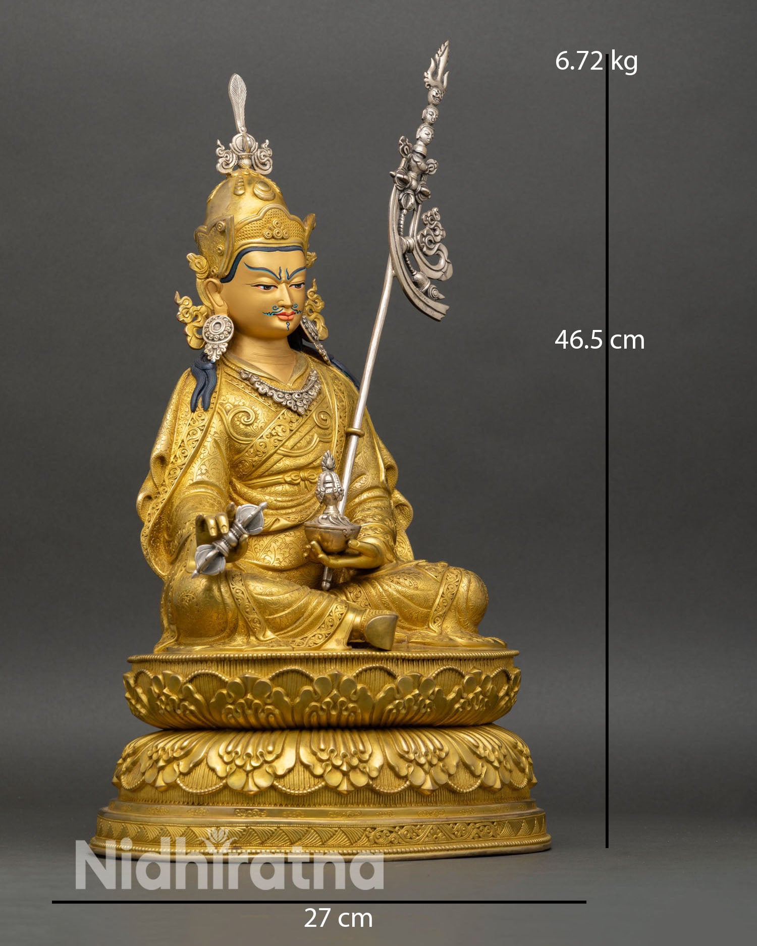 Guru Rinpoche Statue | Sacred Himalayan Art for Spiritual Space