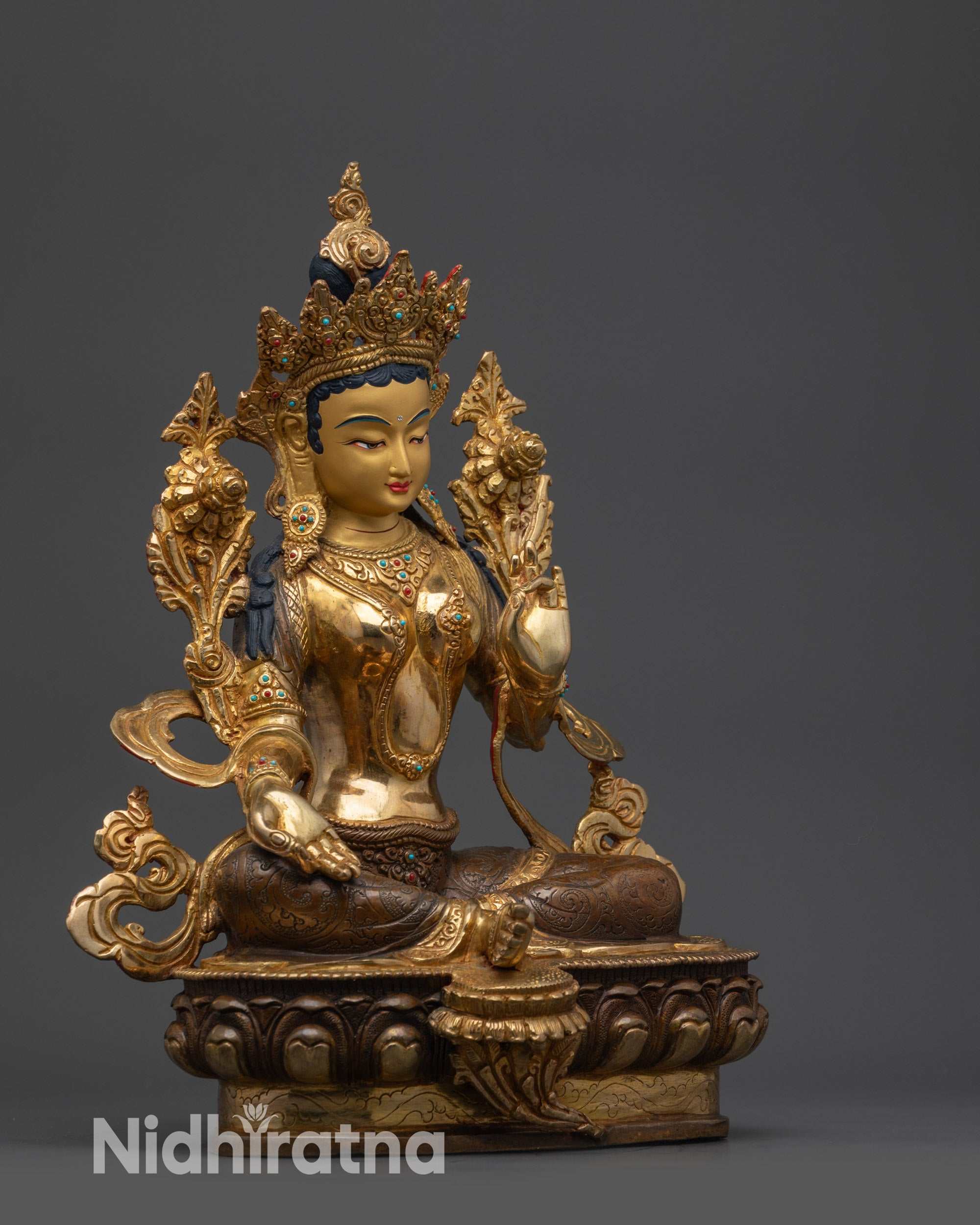 Green Tara Statue