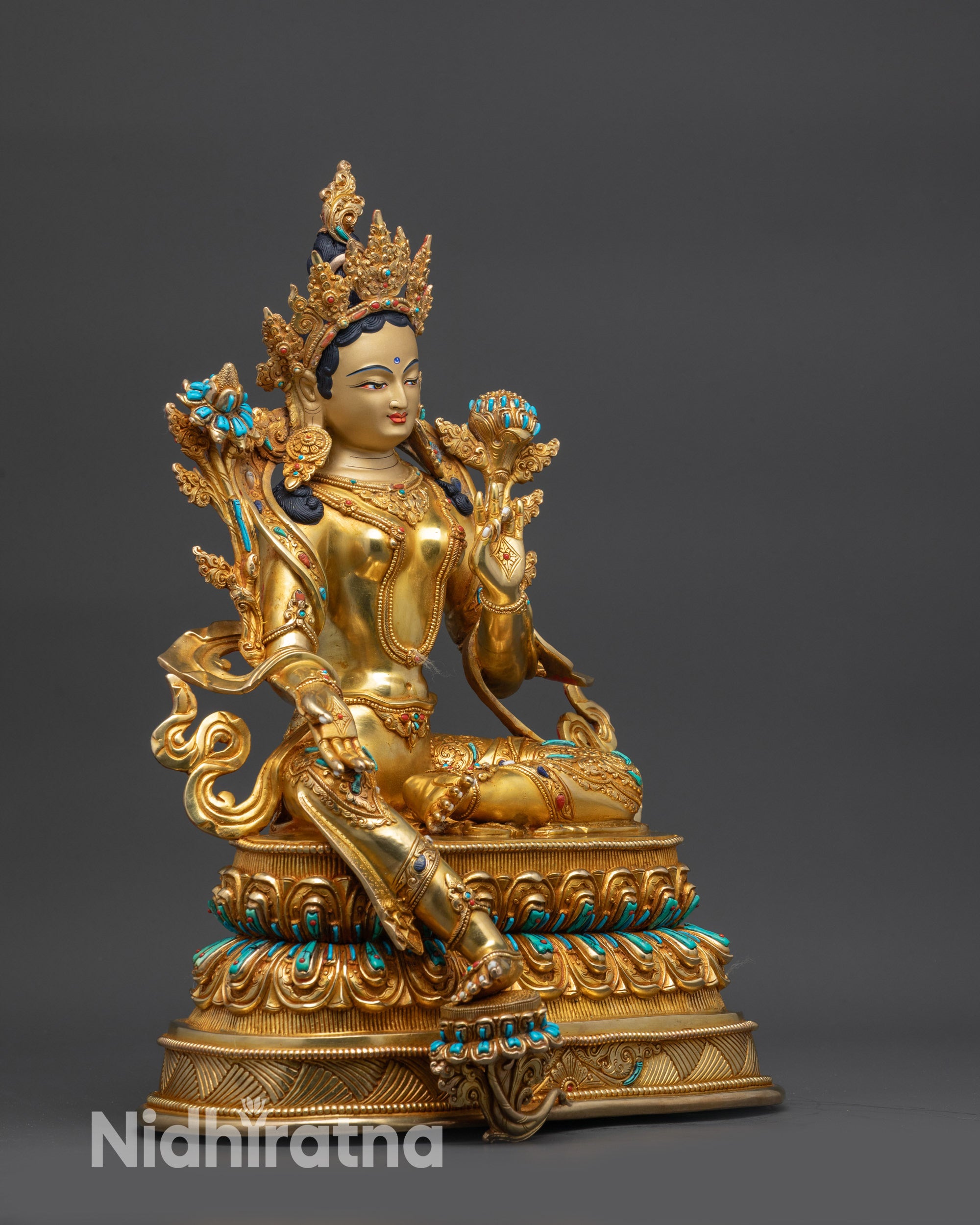 Green Tara Statue