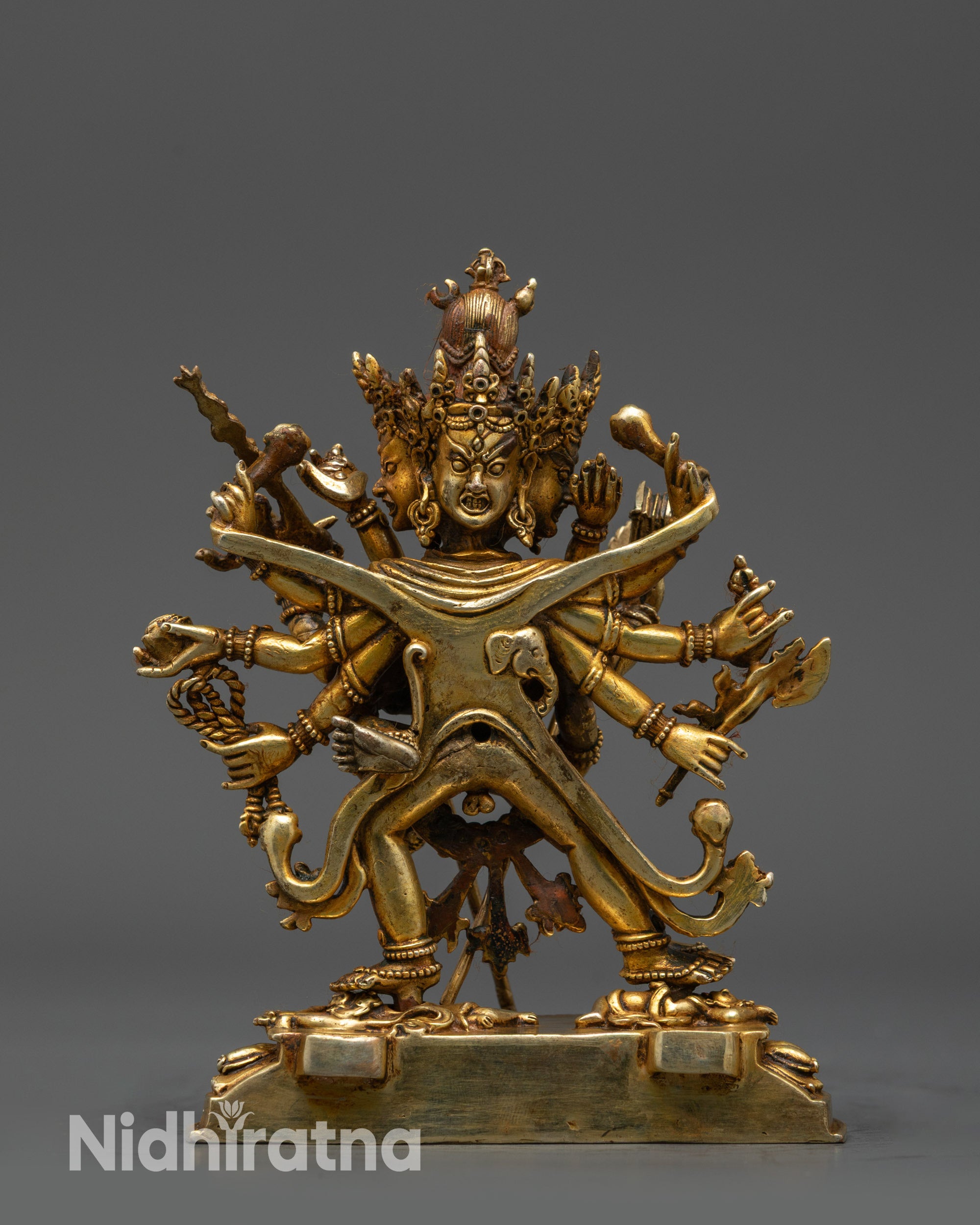 Exquisite Chakrasamvara Statue | Nepalese Artisan-Crafted Tantra Deity