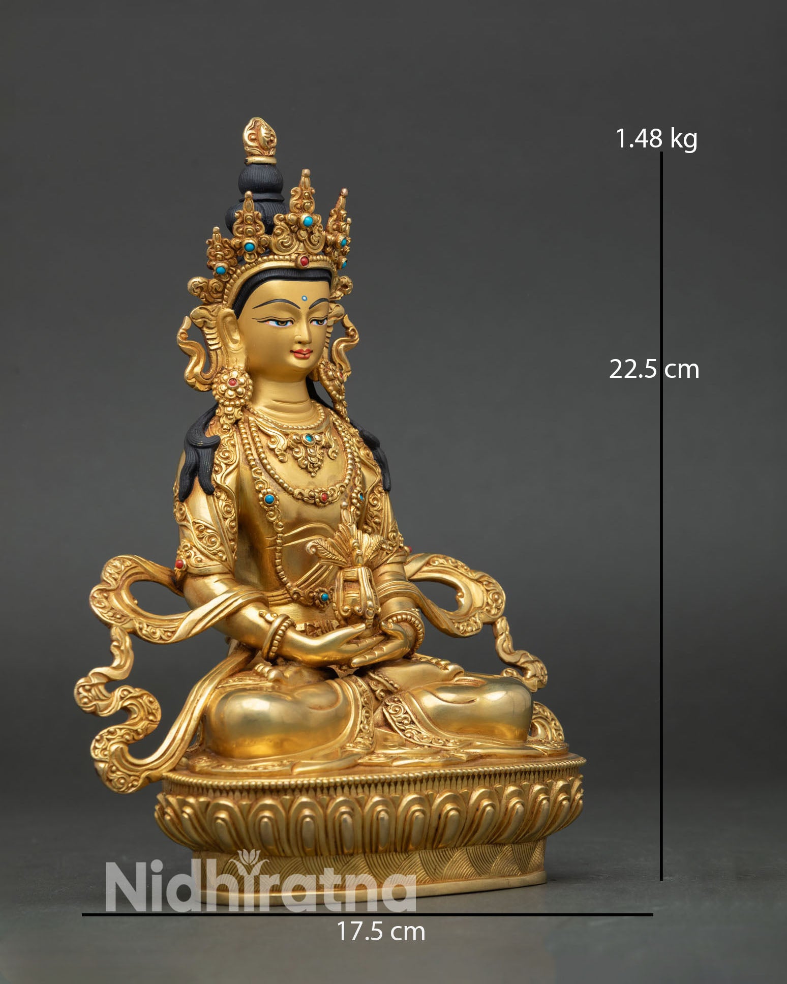 Three Long Life Set – Handmade Buddhist Sculpture from Nepal
