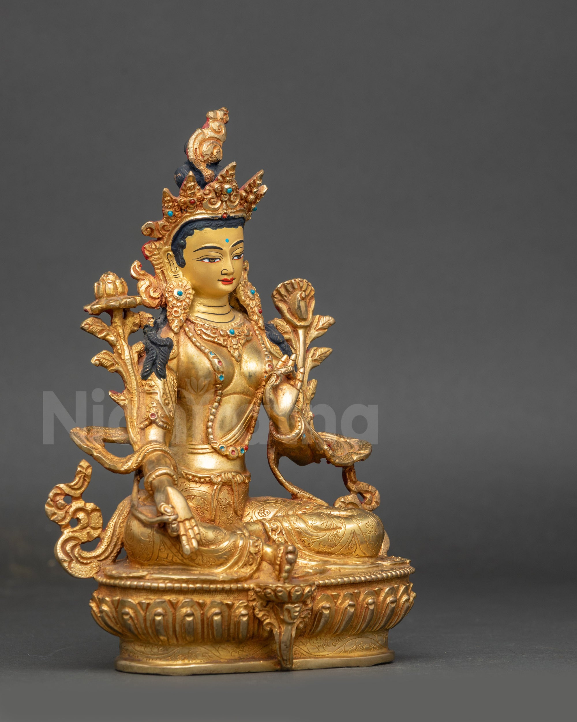 Green Tara Statue