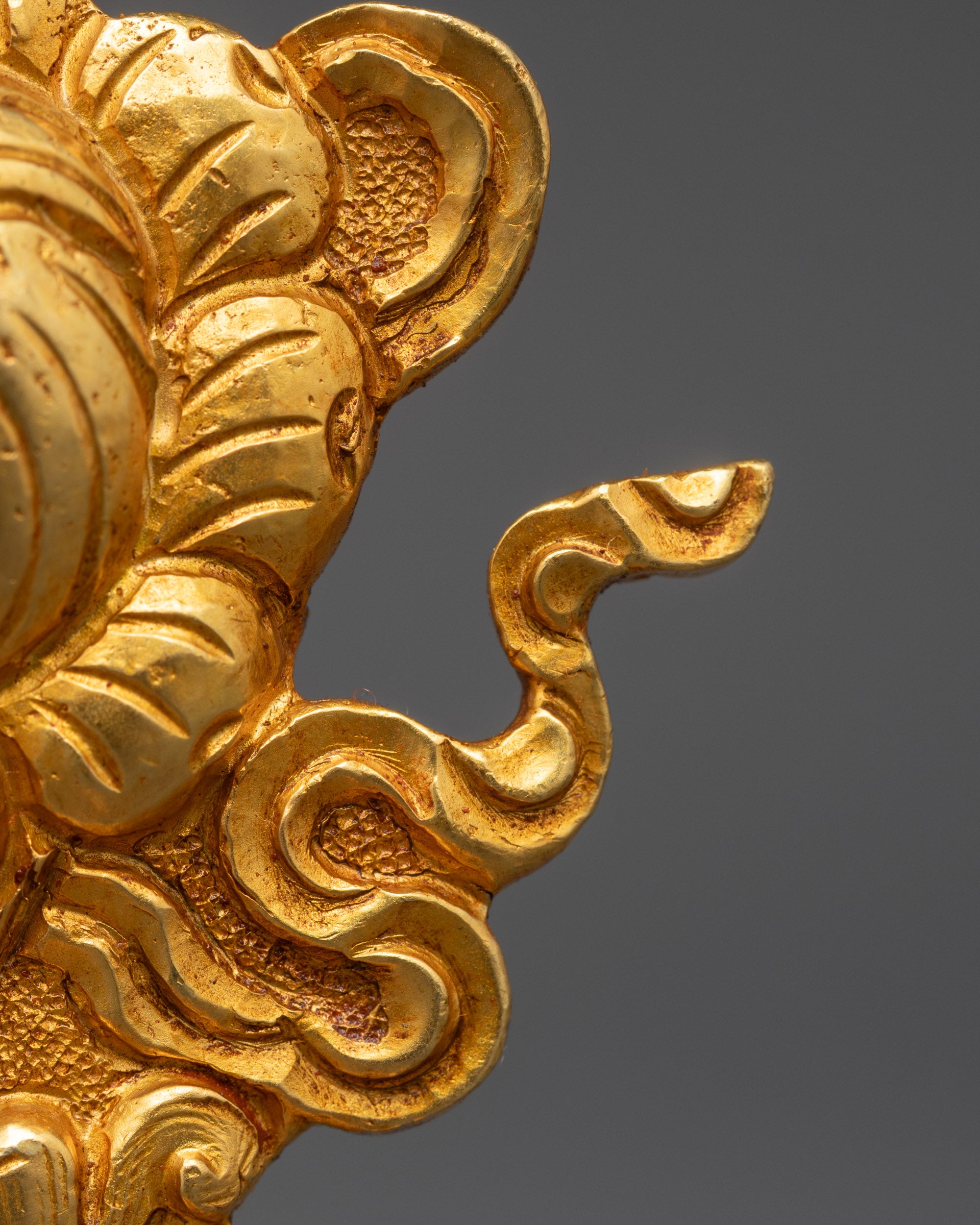 3" Gold Fire-Gilded Ashtamangala Set | Symbol of Universal Harmony