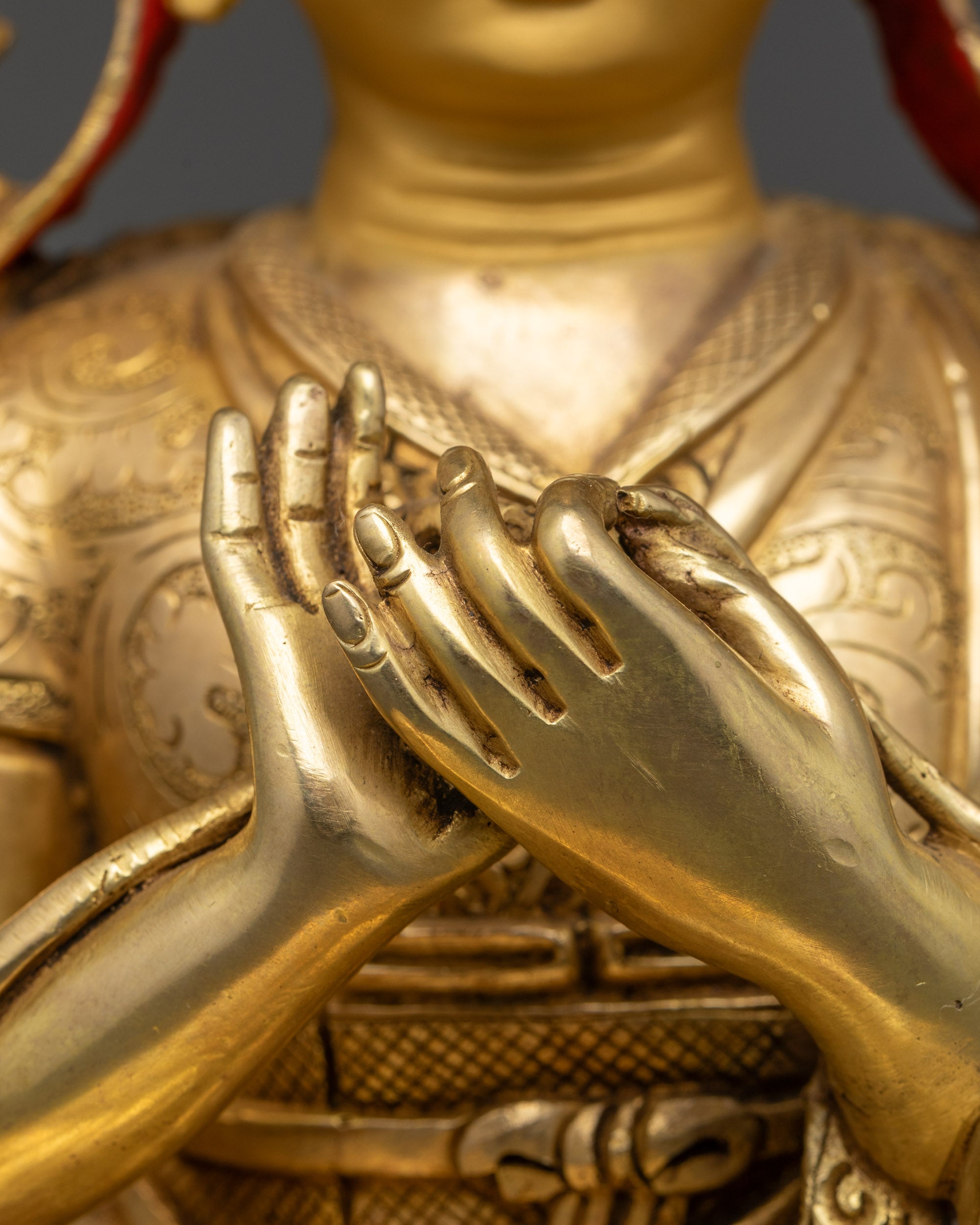 Five Shakya Masters Statue Set | Handcrafted Buddhist Deities from Nepal