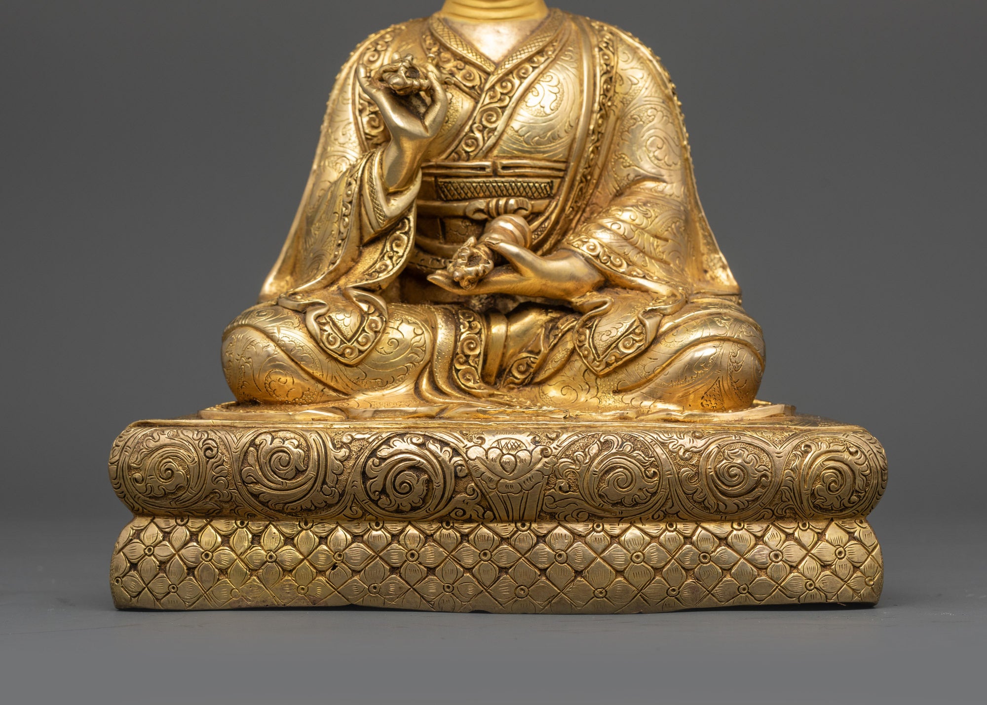 Five Shakya Masters Statue Set | Handcrafted Buddhist Deities from Nepal