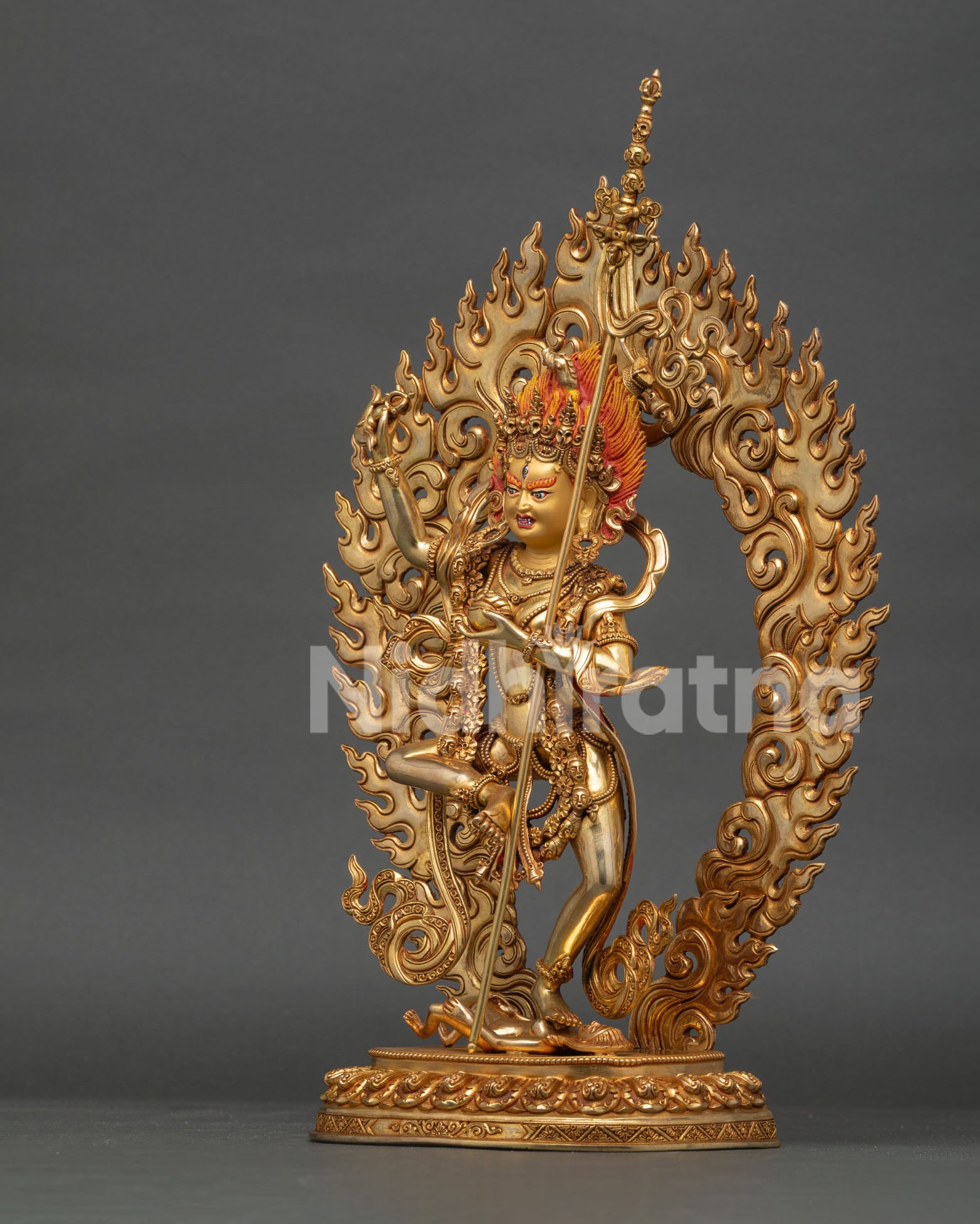 Dorje Phagmo Statue | 24K Gold Fire-Gilded Copper Artwork