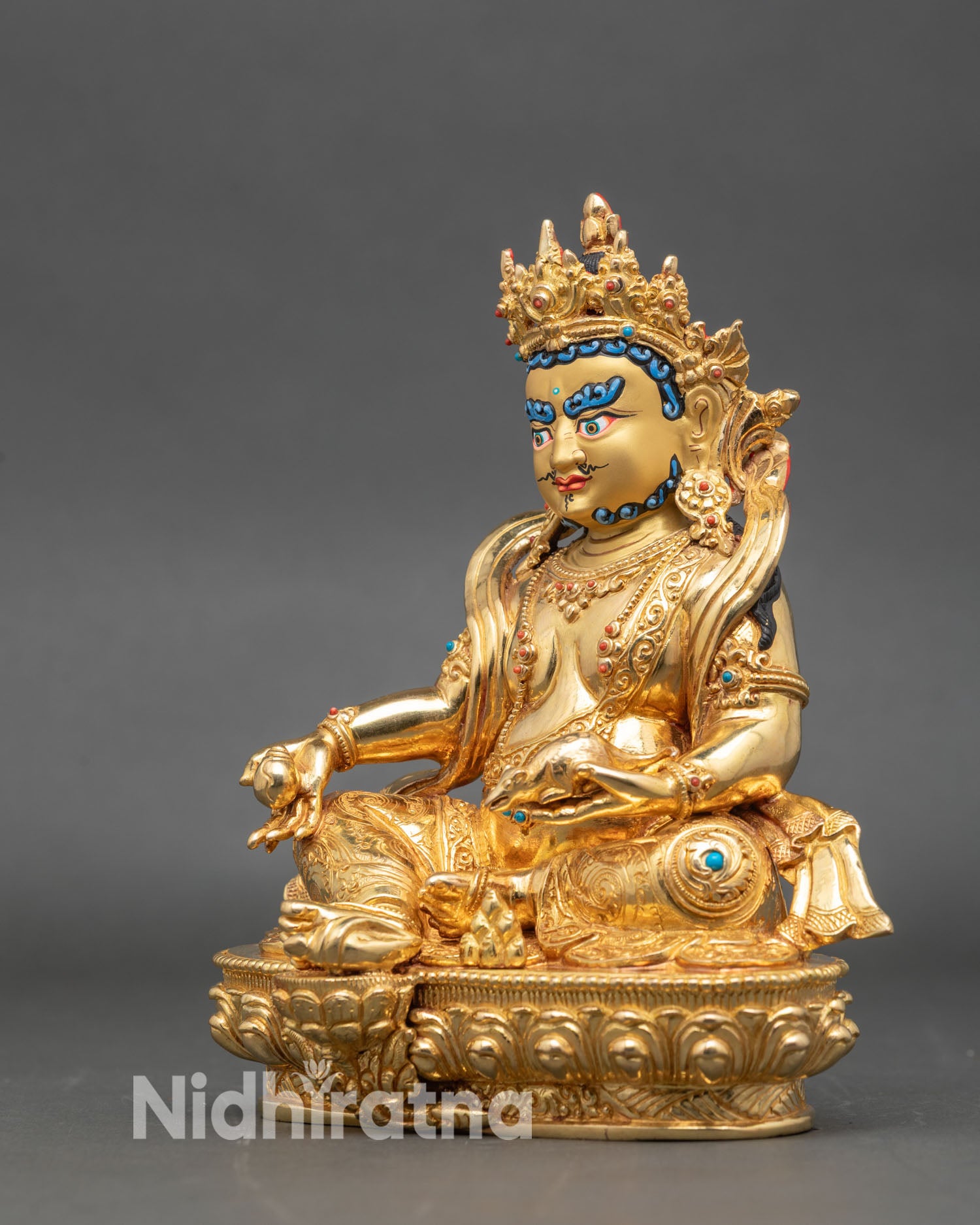 Nepalese Dzambhala | Handcrafted Wealth Deity Sculpture