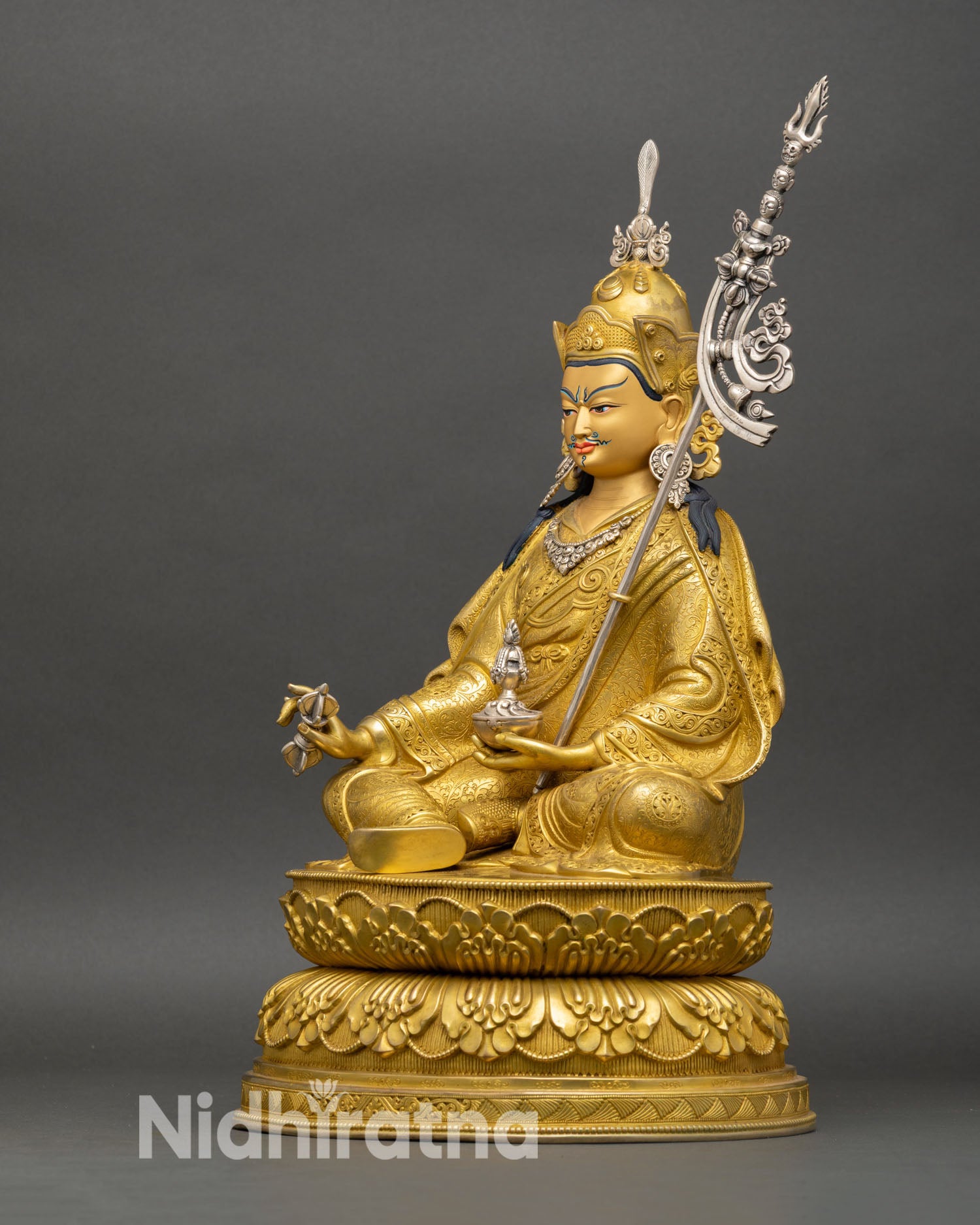 Guru Rinpoche Statue | Sacred Himalayan Art for Spiritual Space