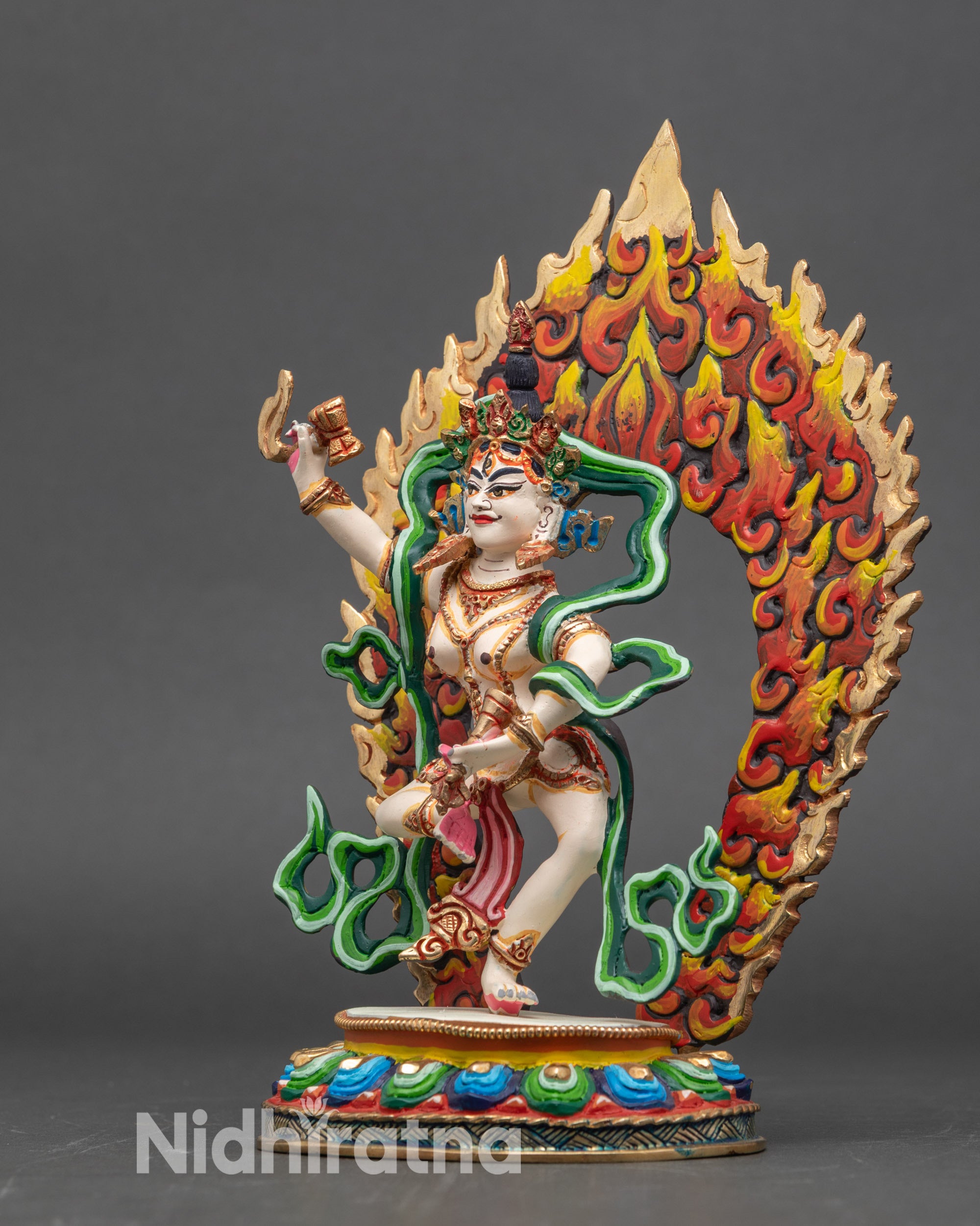 Dakini Machig Labdron Sculpture | Handcrafted Himalayan Icon