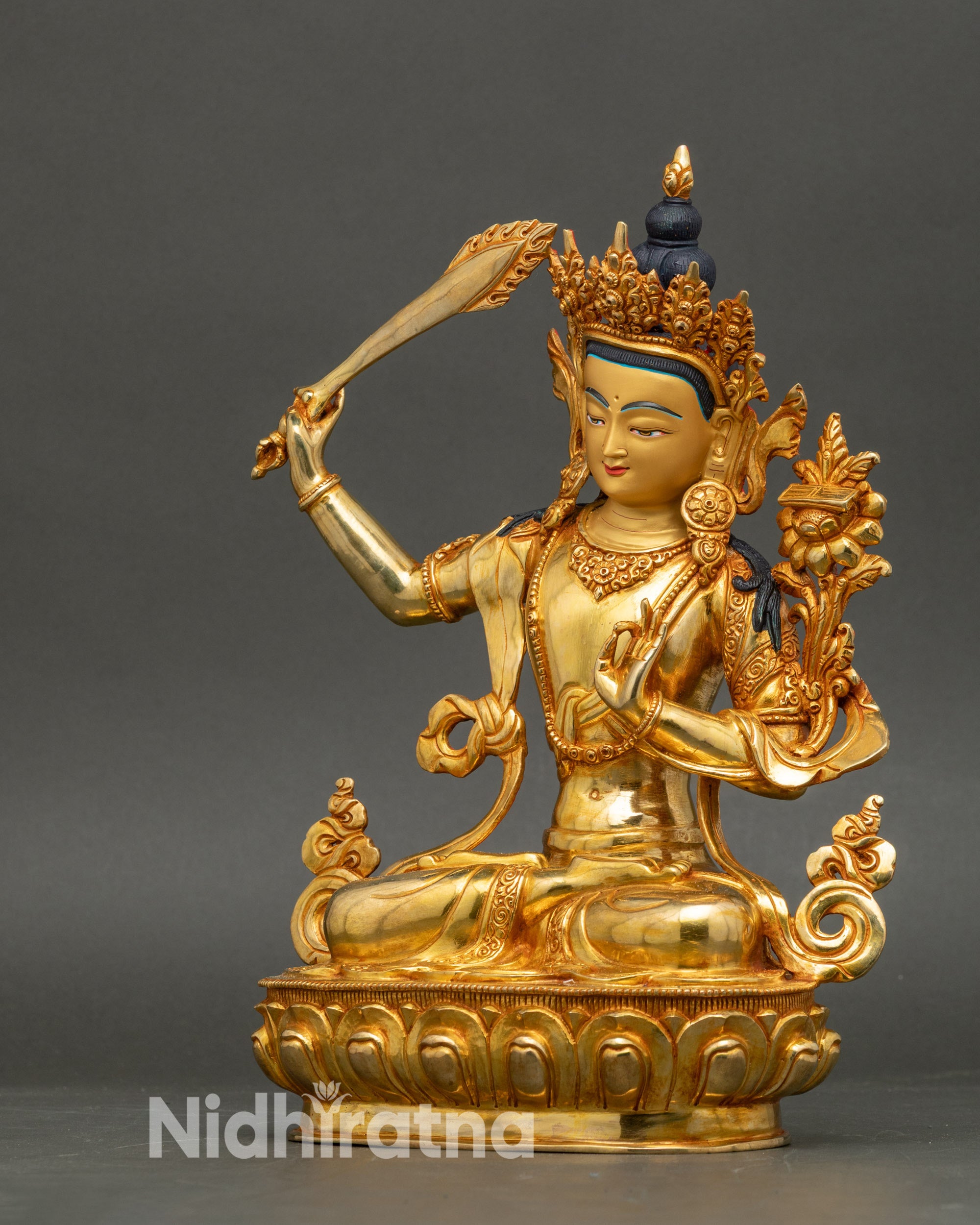 Manjushri Meditation Statue | Handmade in Nepal