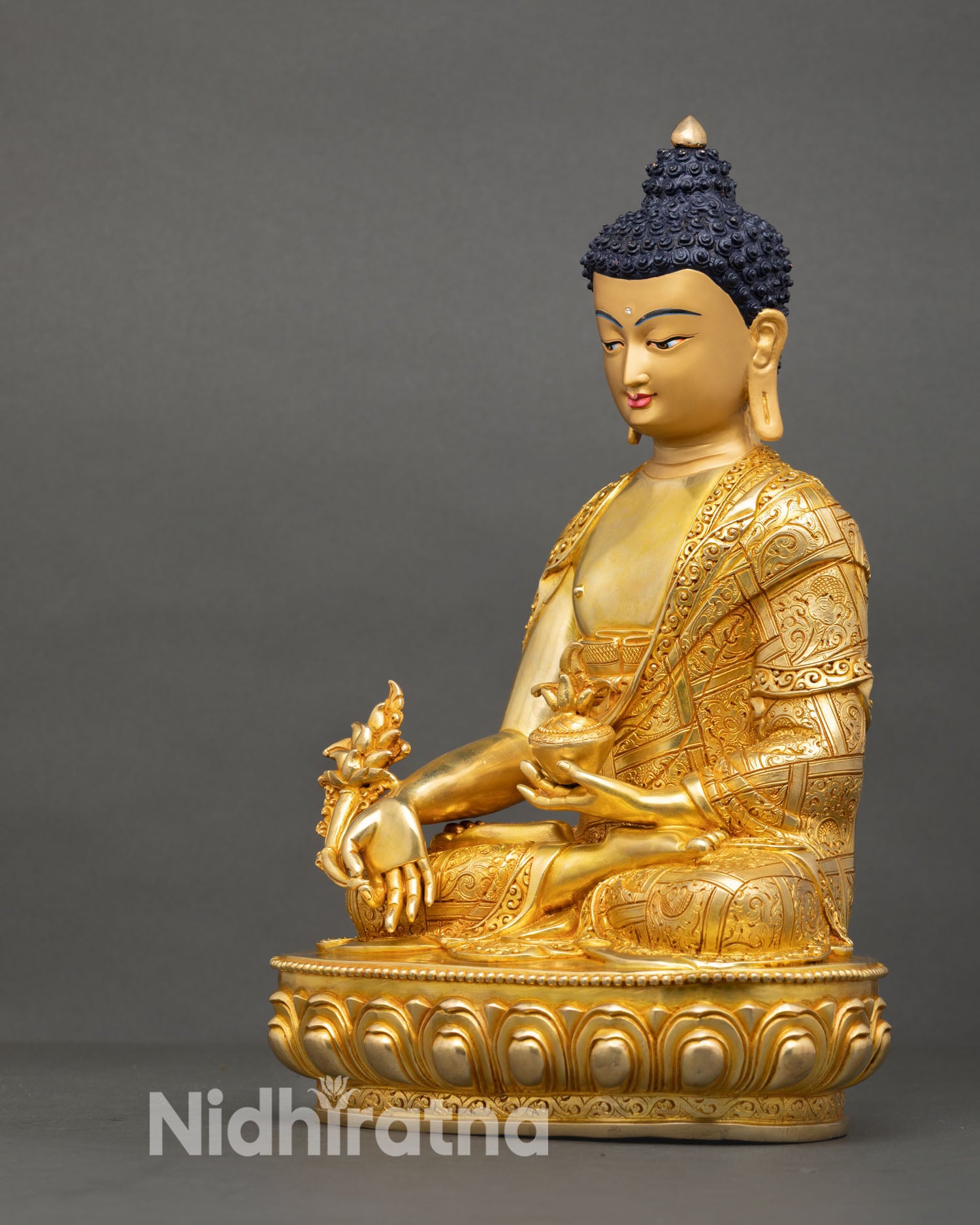 Medicine Buddha Statue | Handmade Spiritual Healing Decor