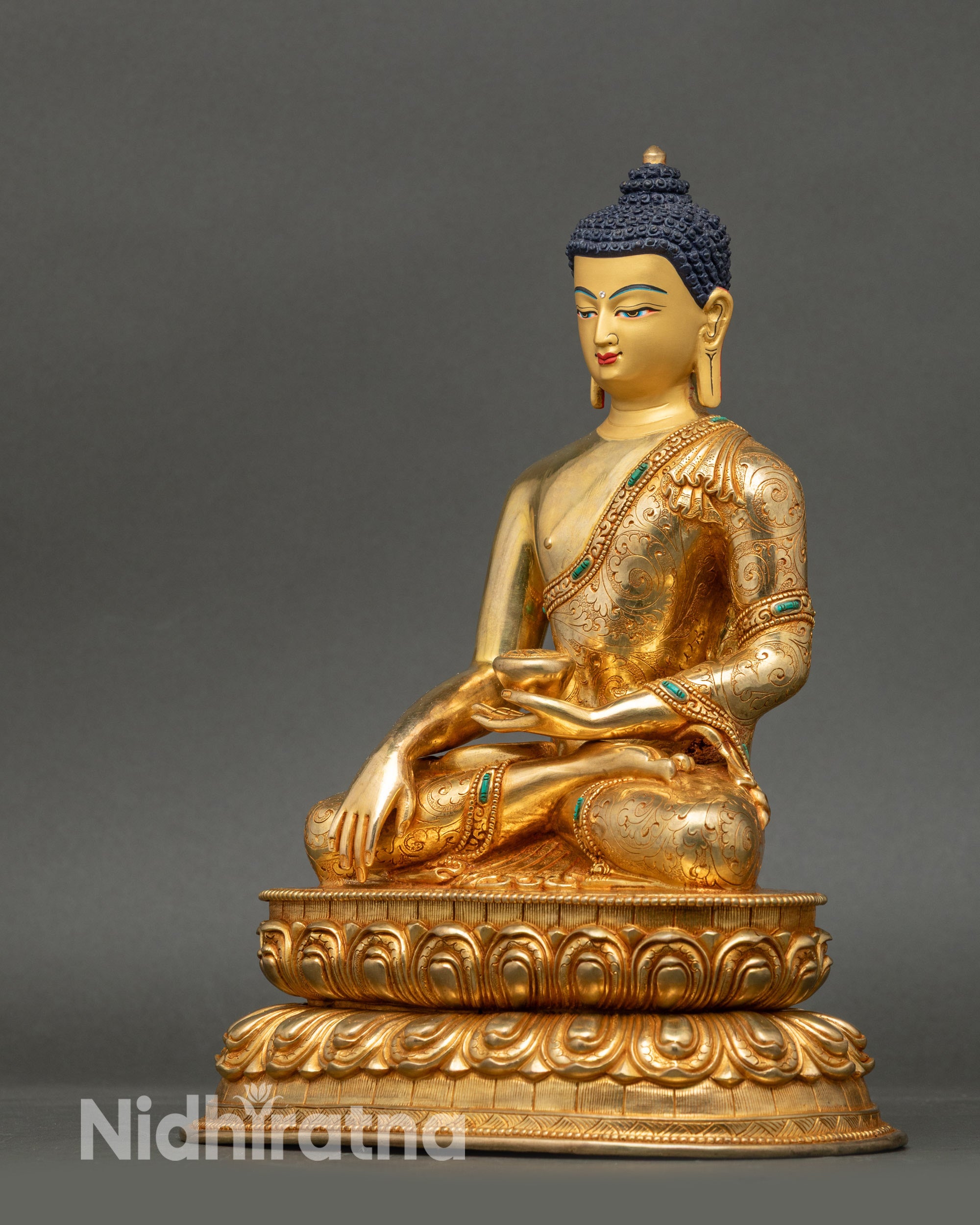 Nepalese Shakyamuni Buddha Statue | Sacred Buddhist Decor