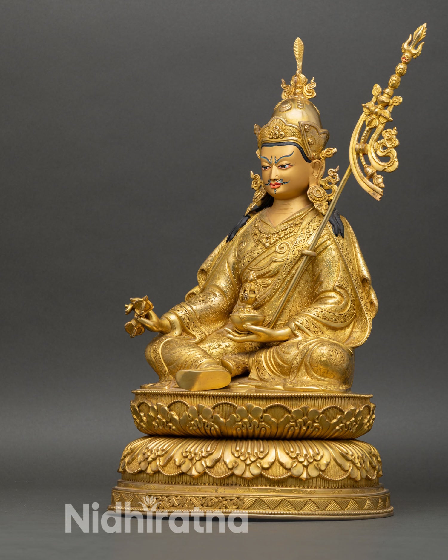 Traditional Guru Rinpoche Statue β Himalayan Buddhist Art