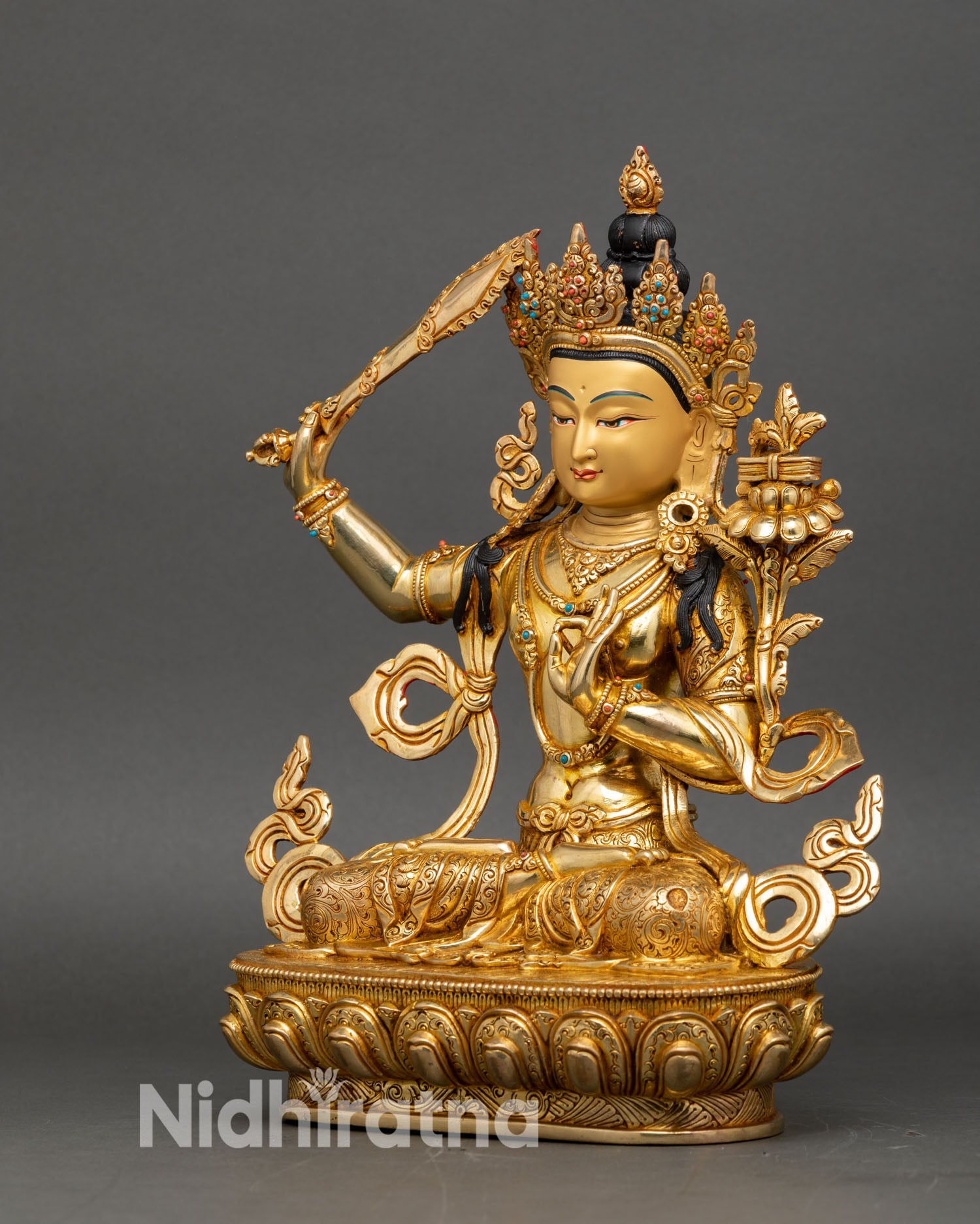 Manjushri Statue | Nepalese Bodhisattva of Wisdom