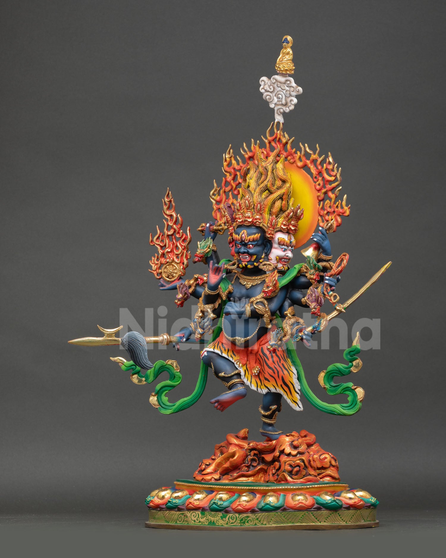 Uchusma Statue | Wrathful Buddhist Deity for Removing Obstacles