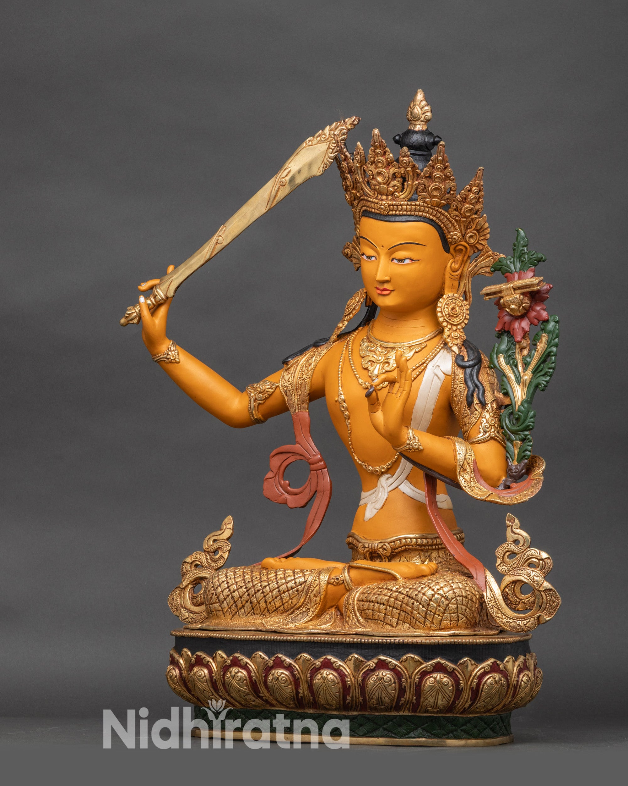 Manjushri Statue | Buddhist Deity of Transcendent Wisdom