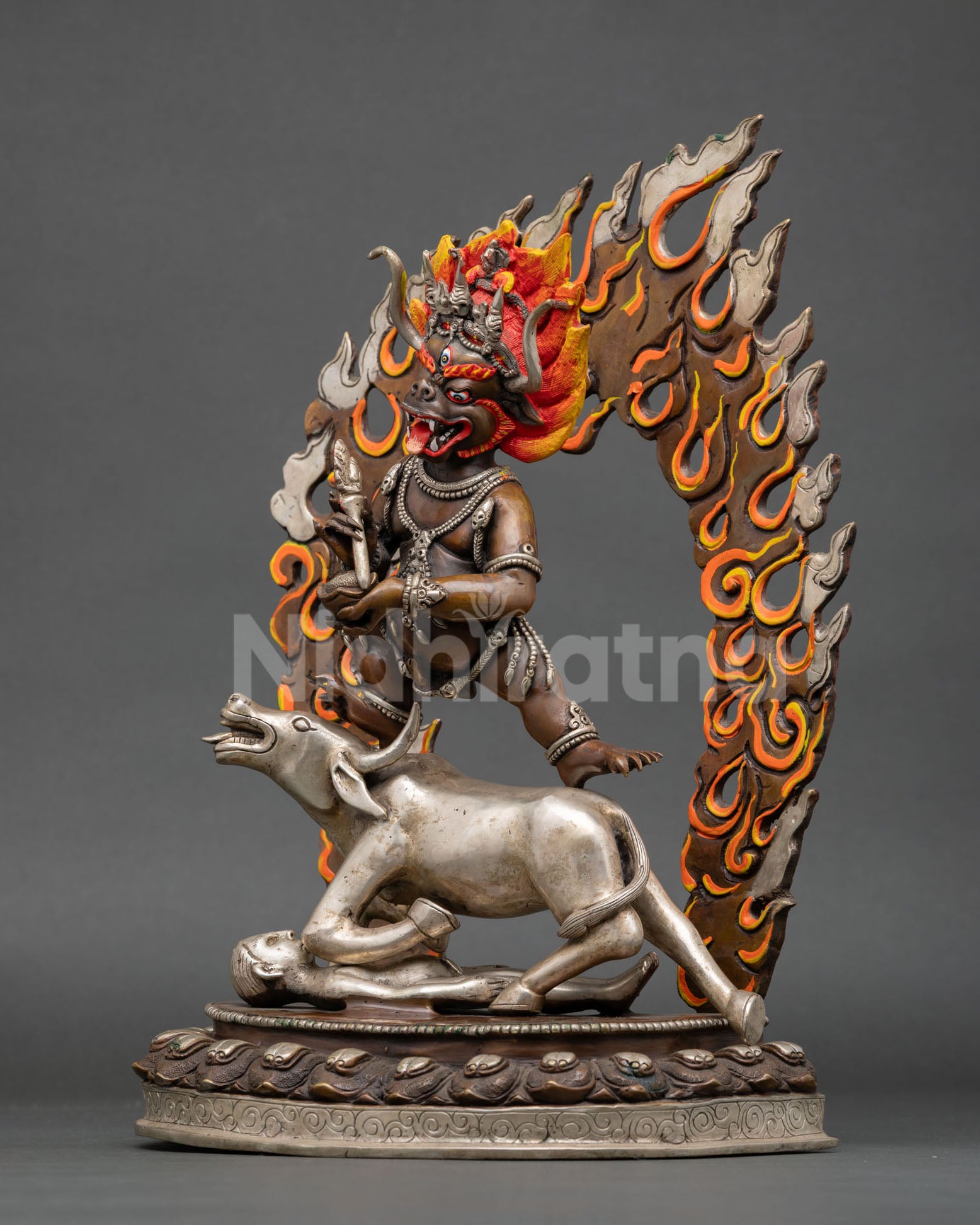 Wrathful Yamantaka Statue | Buddhist Protector Deity