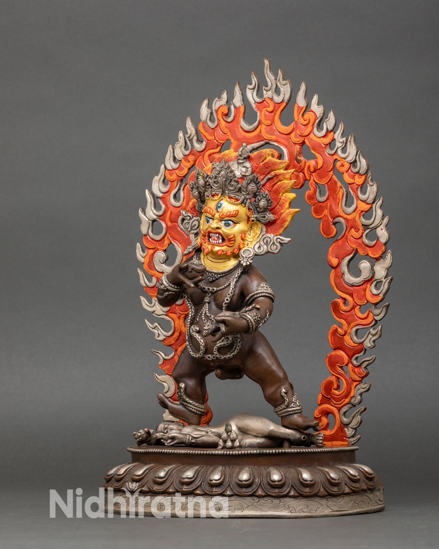 Black Dzambhala Statue | Handcrafted Nepalese Artwork