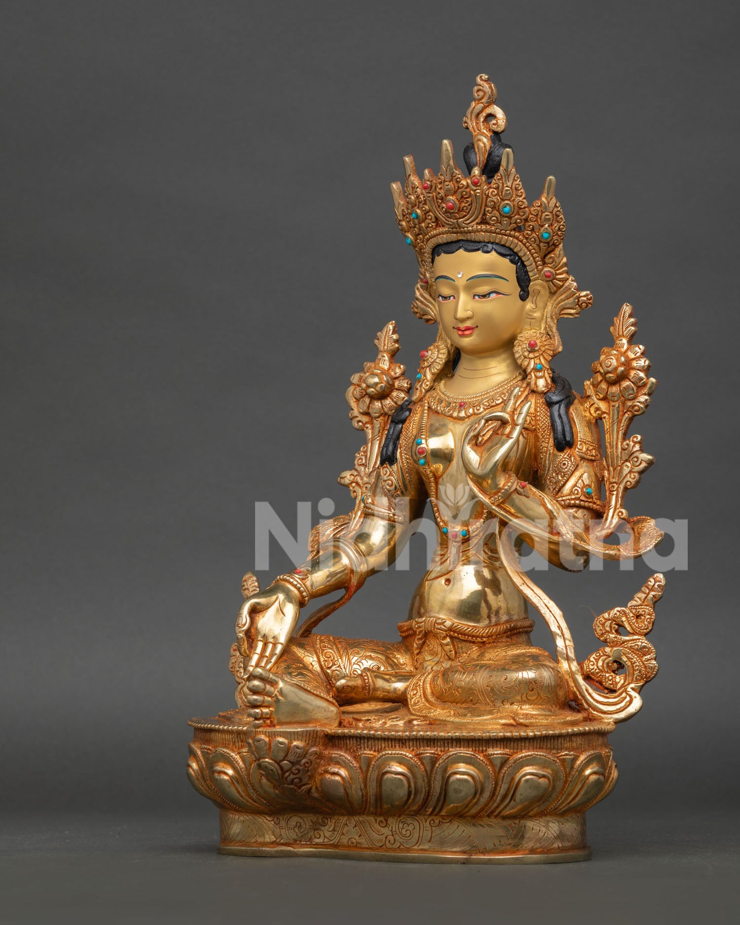 Green Tara Statue
