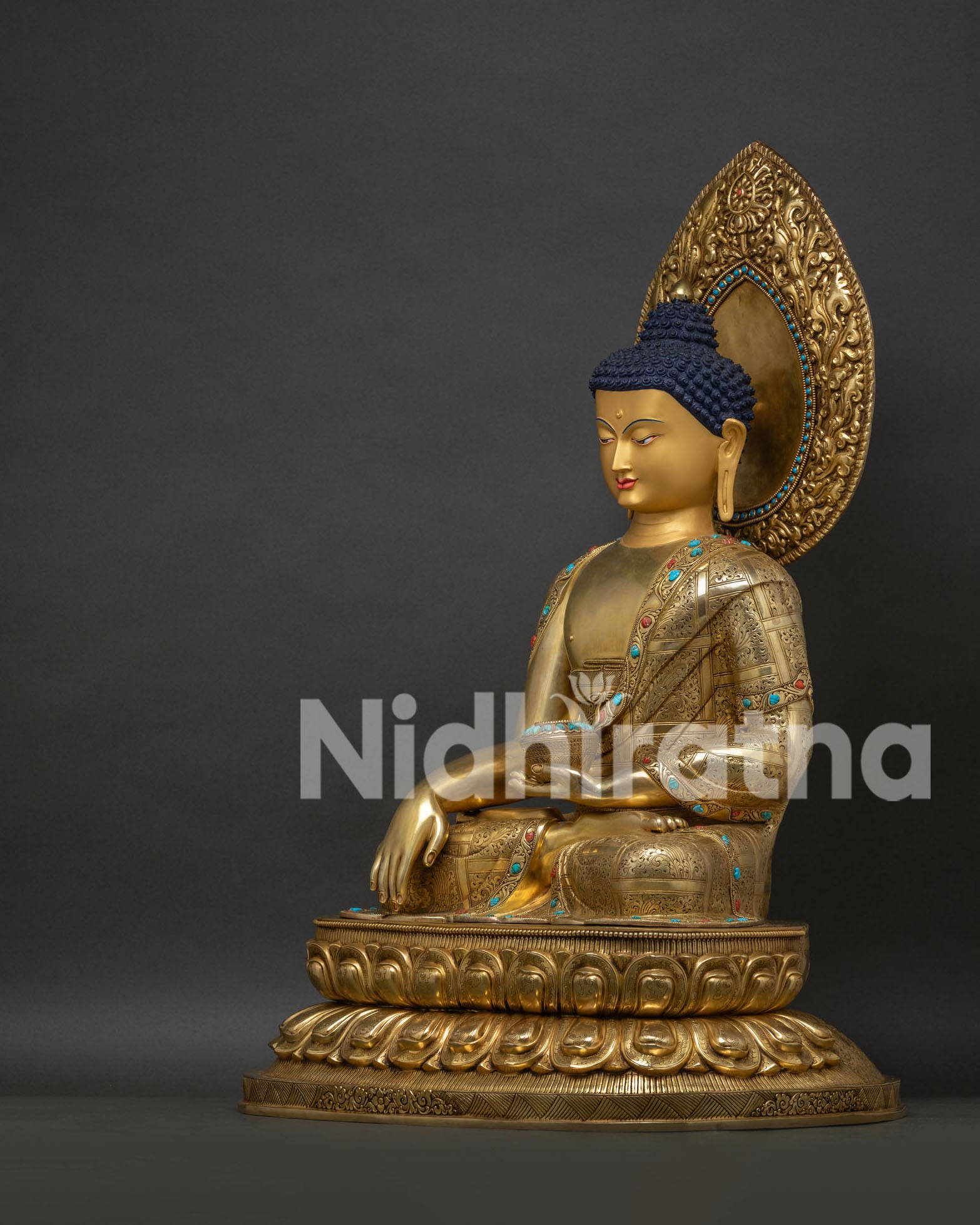 Extra Large Shakyamuni Buddha Statue - Rare Historical Buddha Figurine