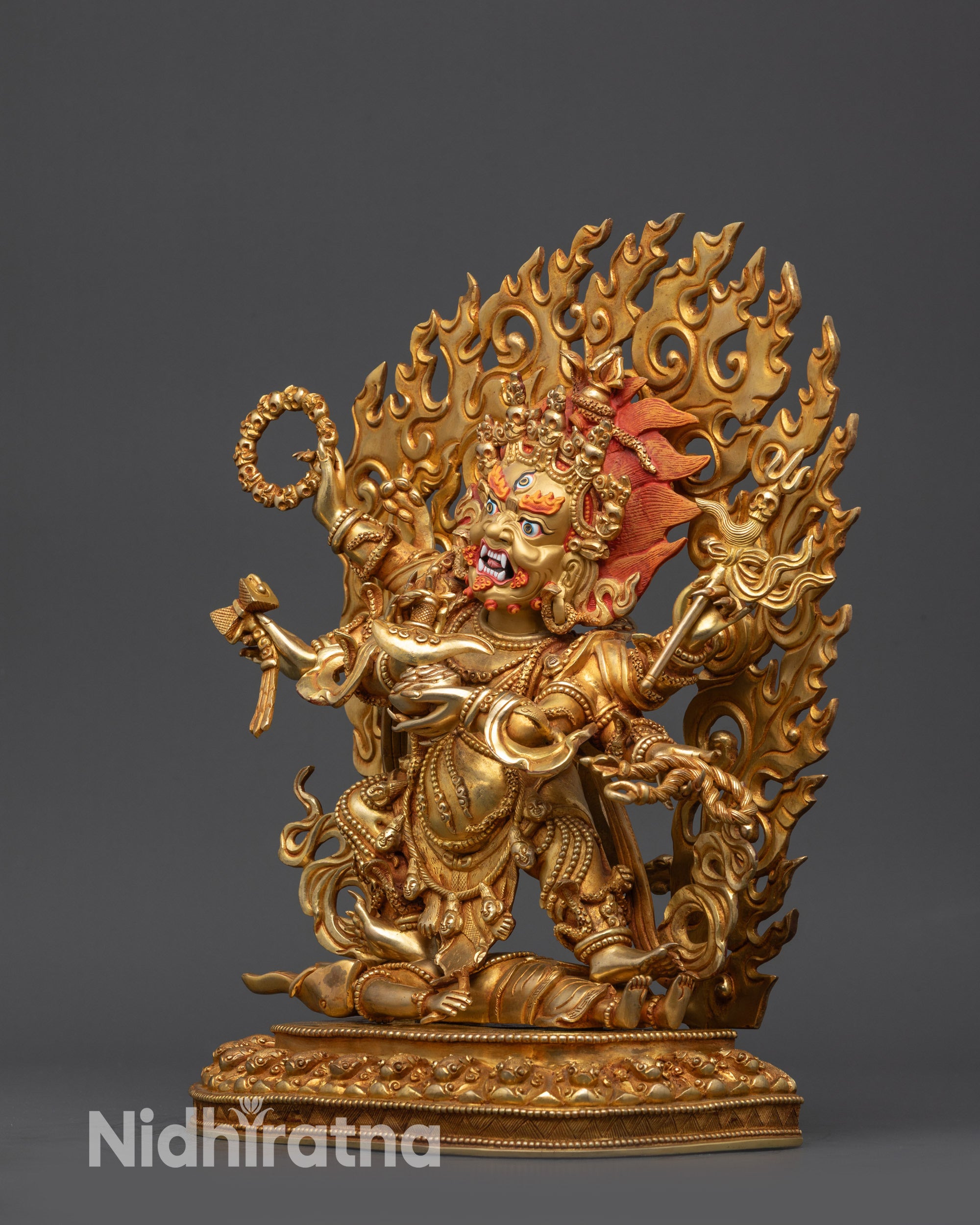 Six Armed Mahakala Statue