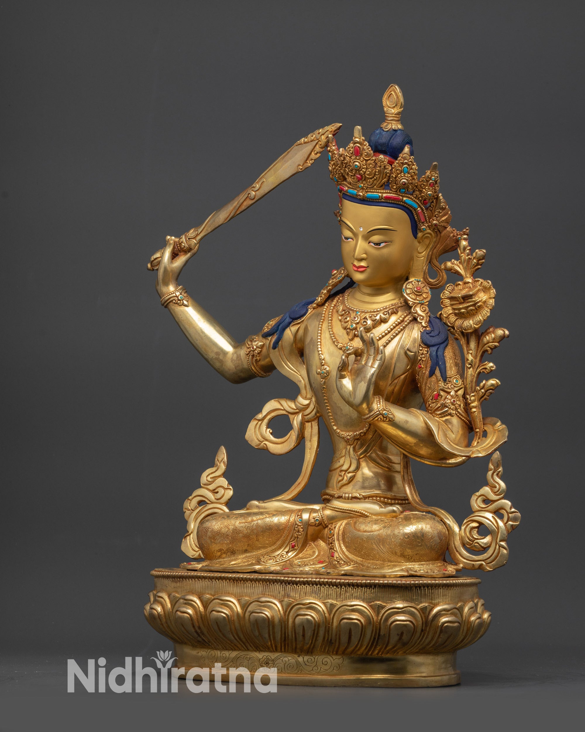 Buy Exquisite Premium Manjushri Statue for Meditation & Home Altars