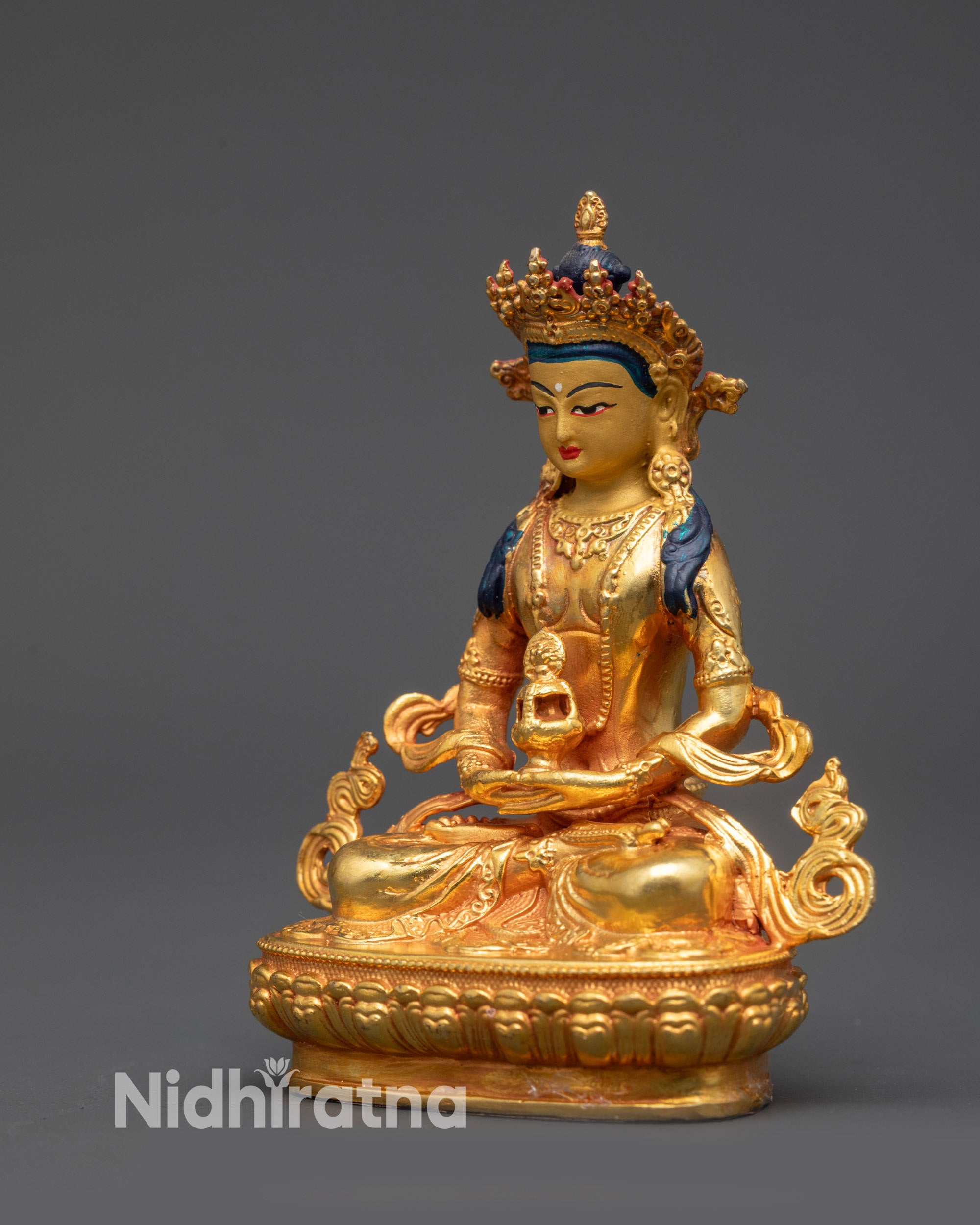 Nepalese Tsepame Amitayus Statue – Tibetan Buddha of Longevity