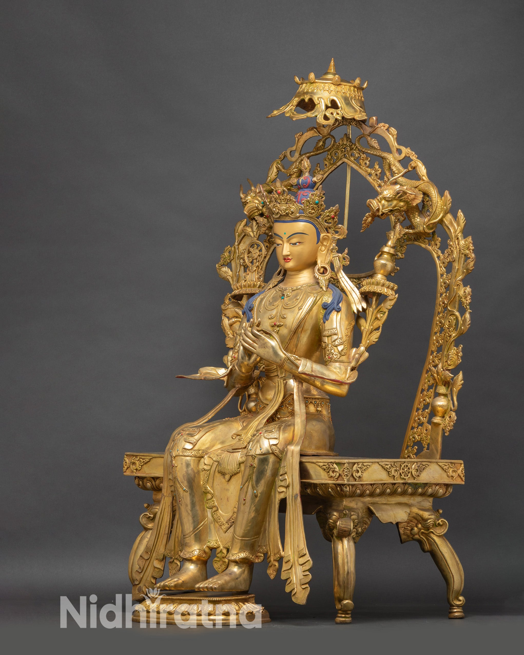 Maitreya Buddha Statue β Himalayan Buddhist Meditation Shrine Decor