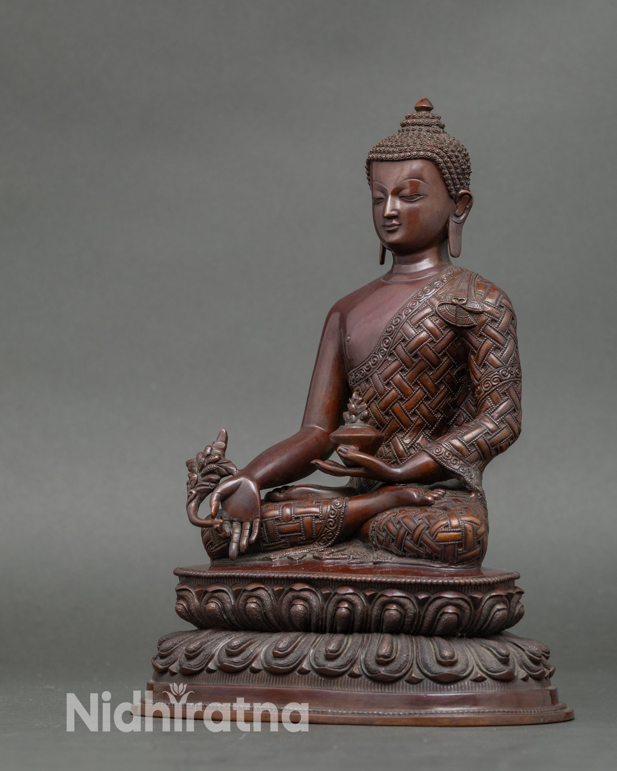 Nepalese Medicine Buddha Statue | Handcrafted Healing Buddha Icon