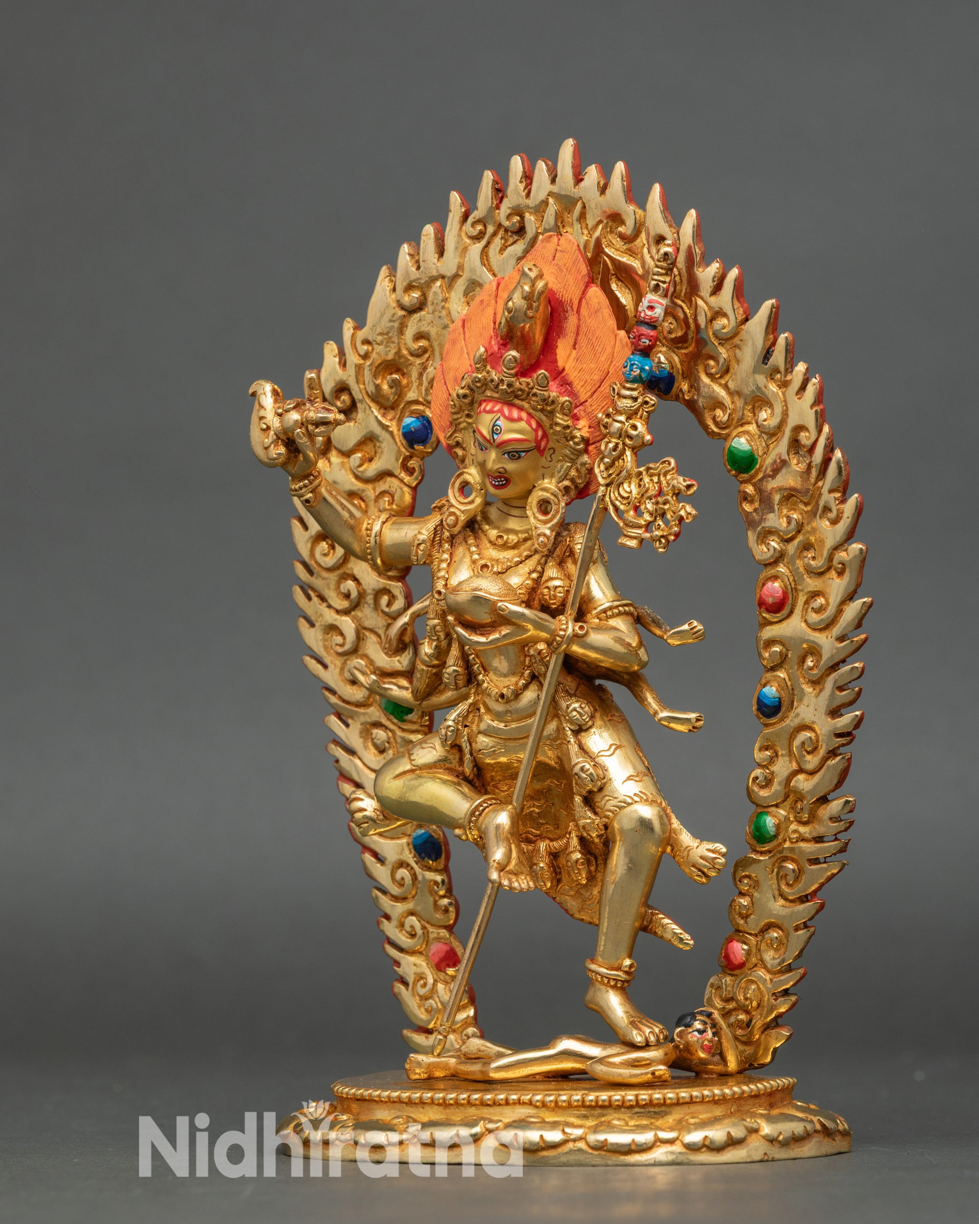 Troma Nangmo Statue- The Wrathful Black Mother of Libretion