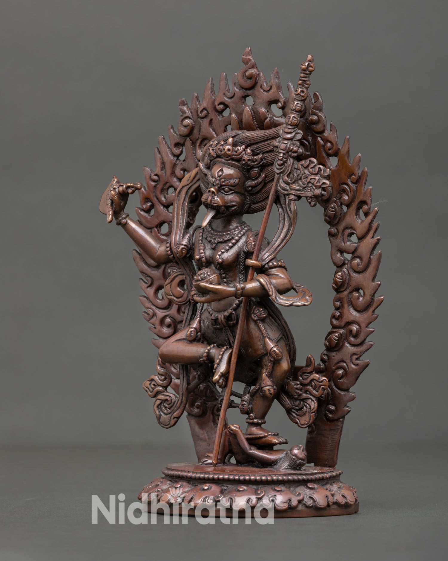 Simha Mukha | Sacred Lion-Faced Dakini Protector Statue
