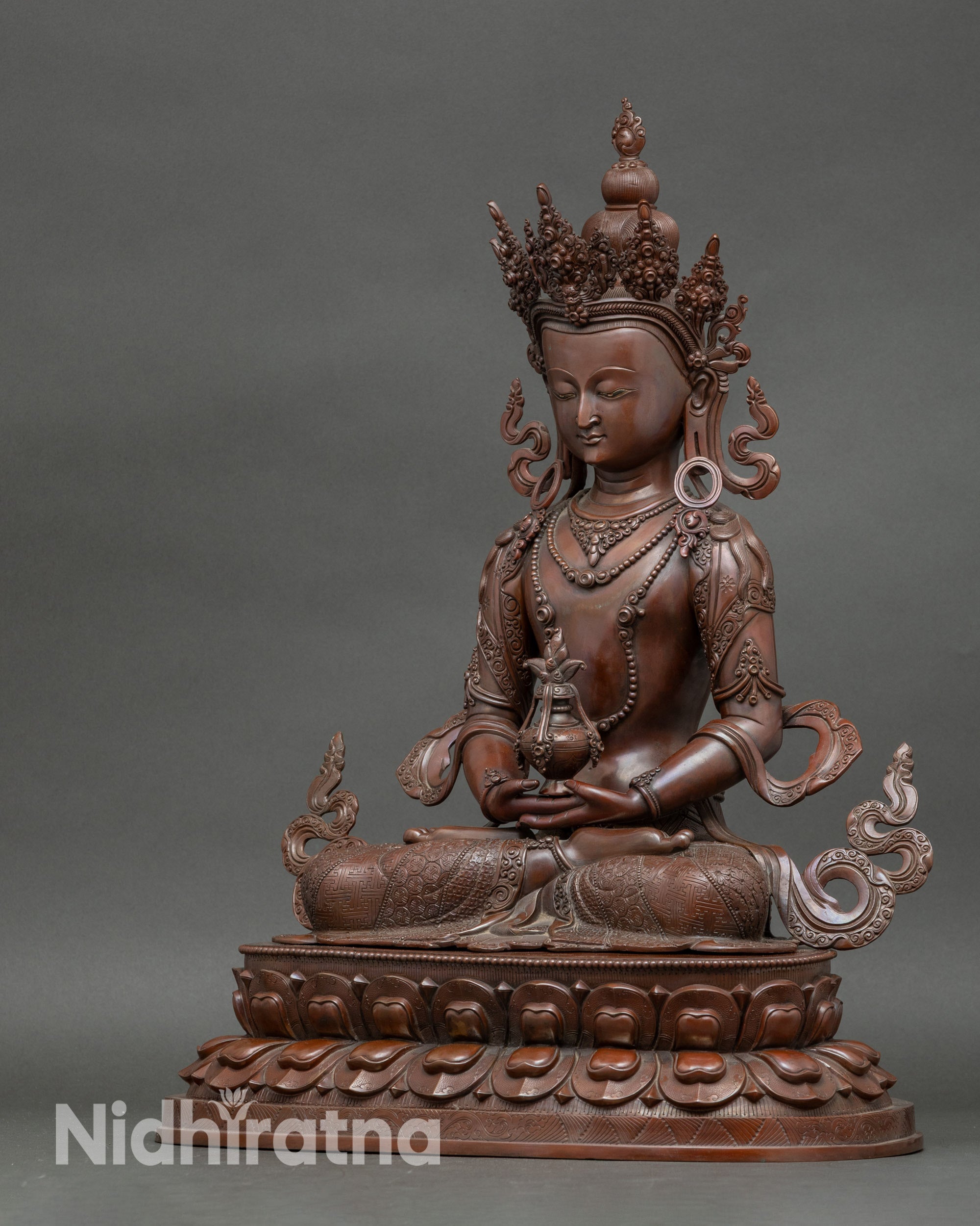 Amitayus Statue | Handcrafted Nepalese Buddha for Devotion & Wellness