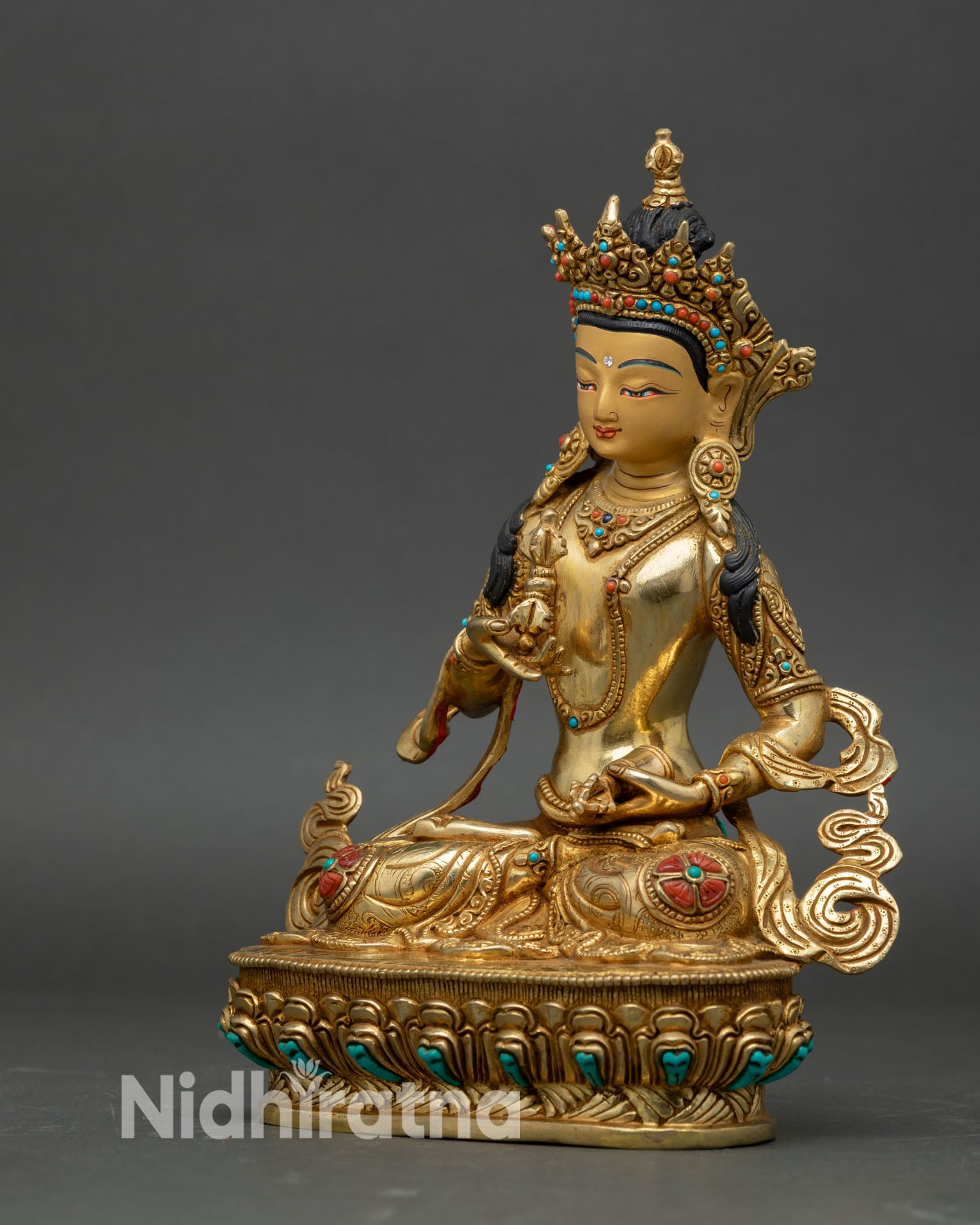Buddhist Dorje Sempa Sculpture - Handcrafted in Nepal