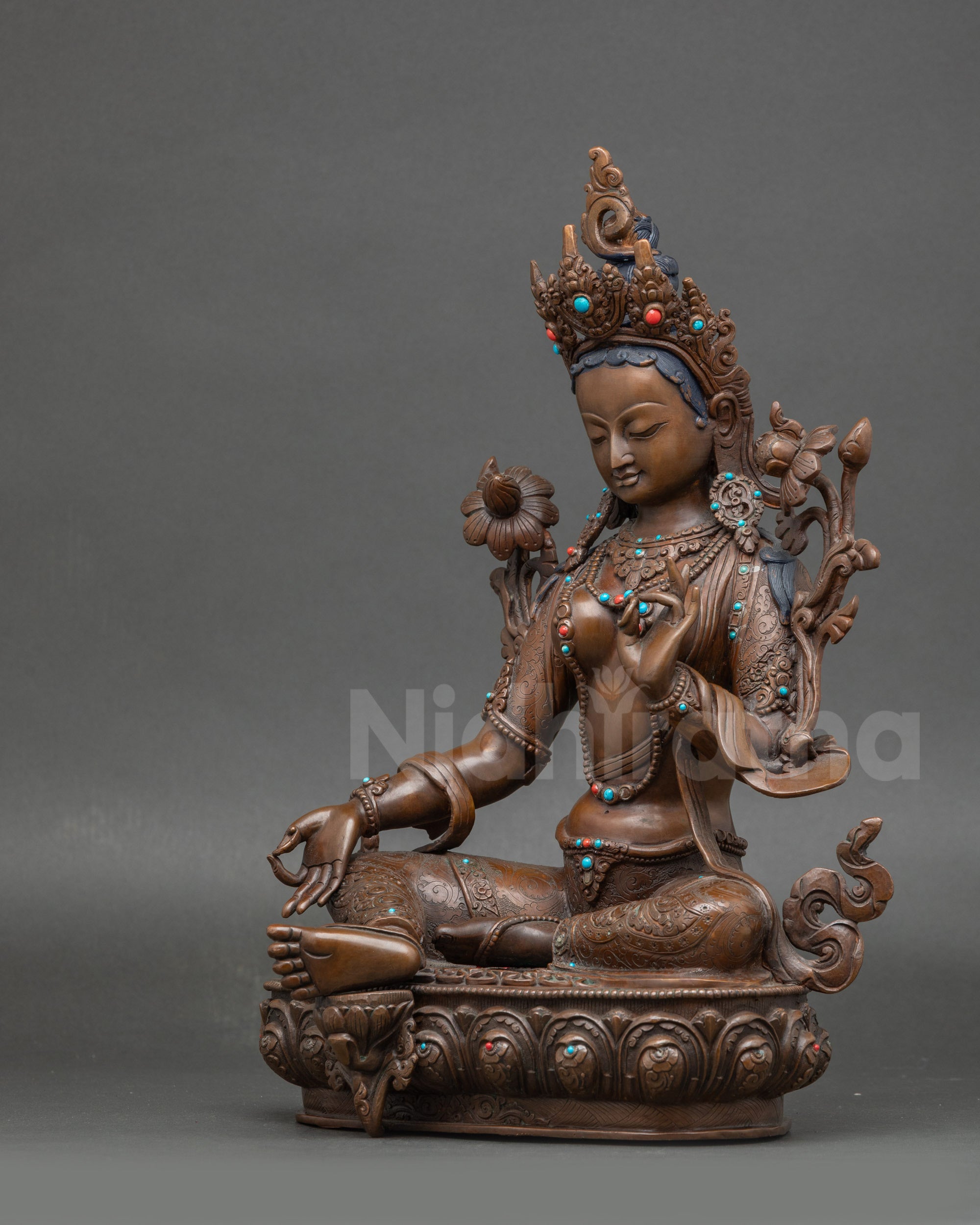 Green Tara Statue