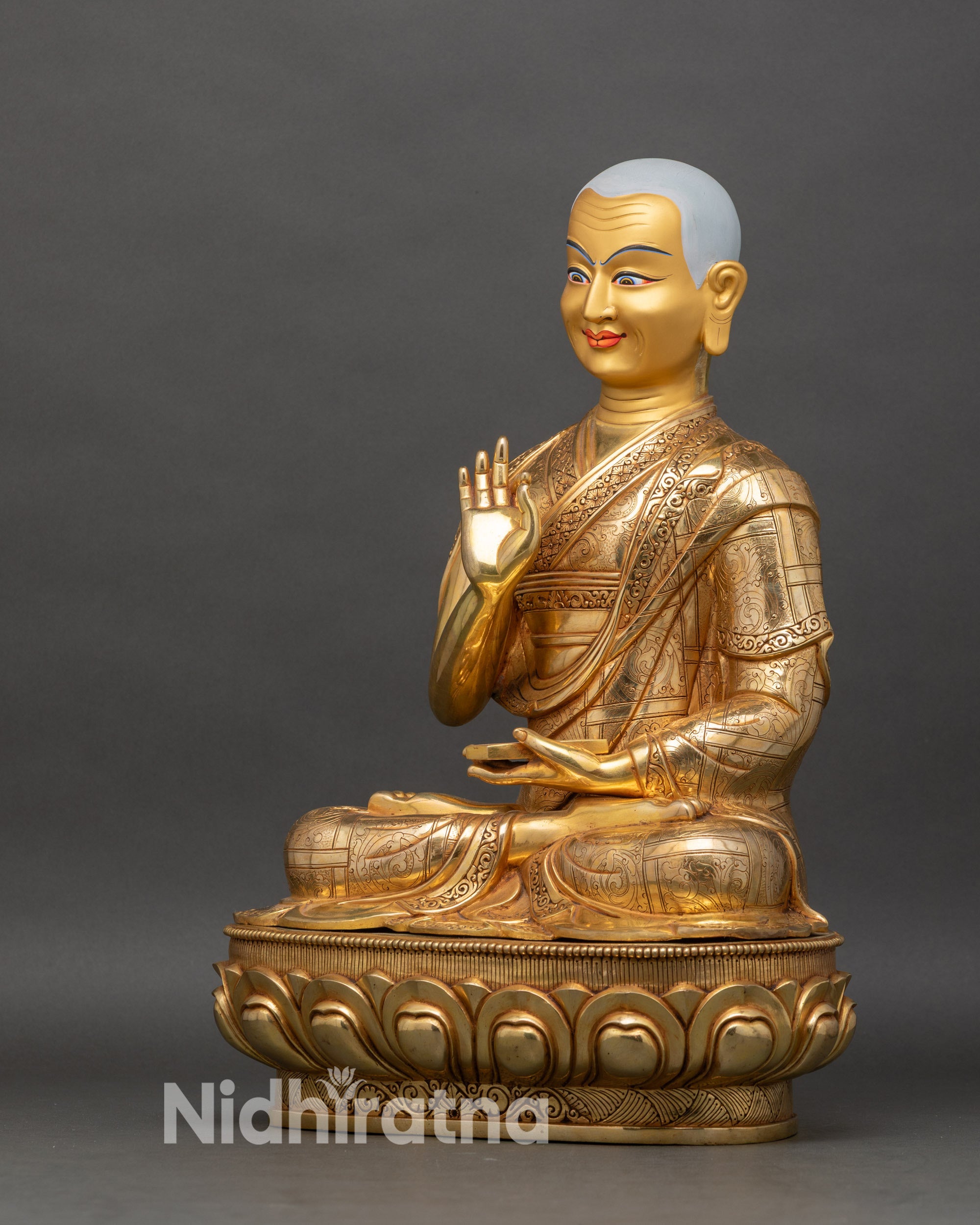 Buddhist Tsongkhapa Set | Handcrafted Trio Set of Buddhist Masters