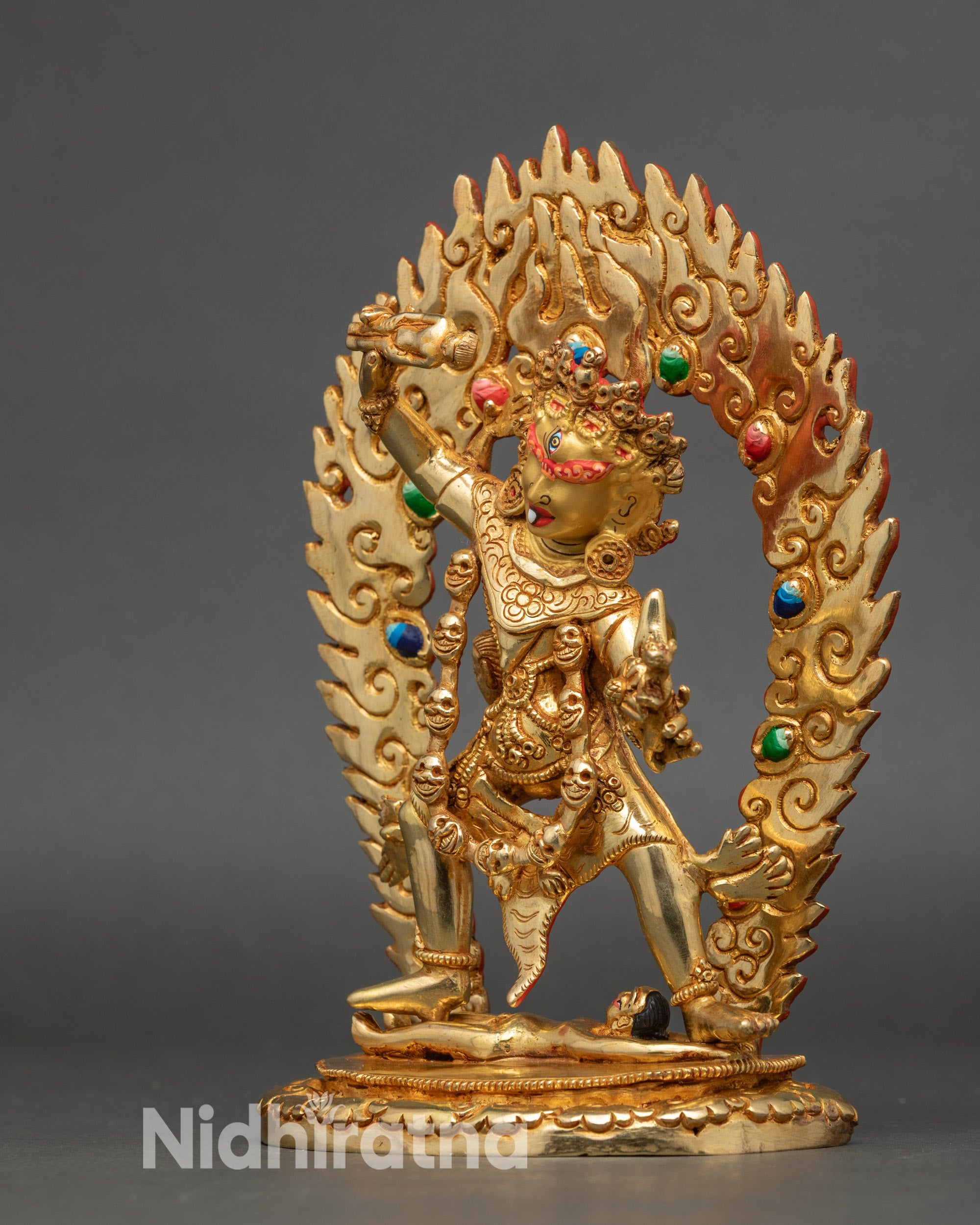 Buddhist Ekajati Goddess Sculpture β Handmade Himalayan Sacred Art