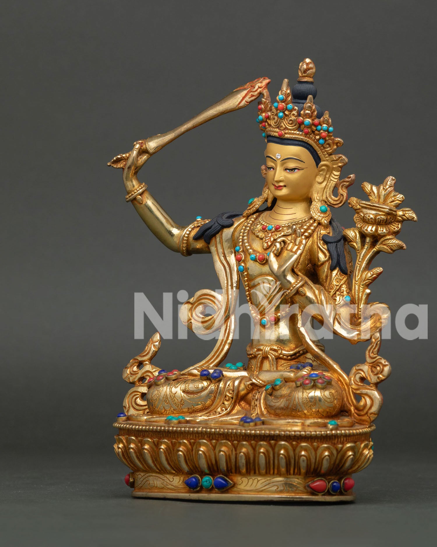 Manjushri Statue | Authentic Buddhist Art & Craft