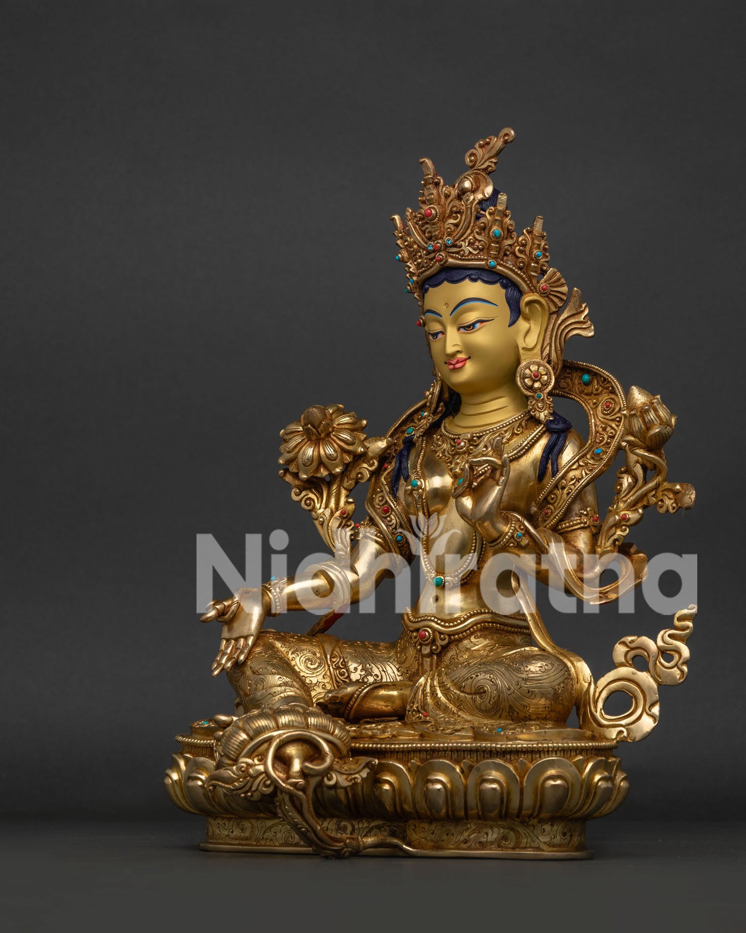 Green Tara Statue | Divine Mother of Compassion