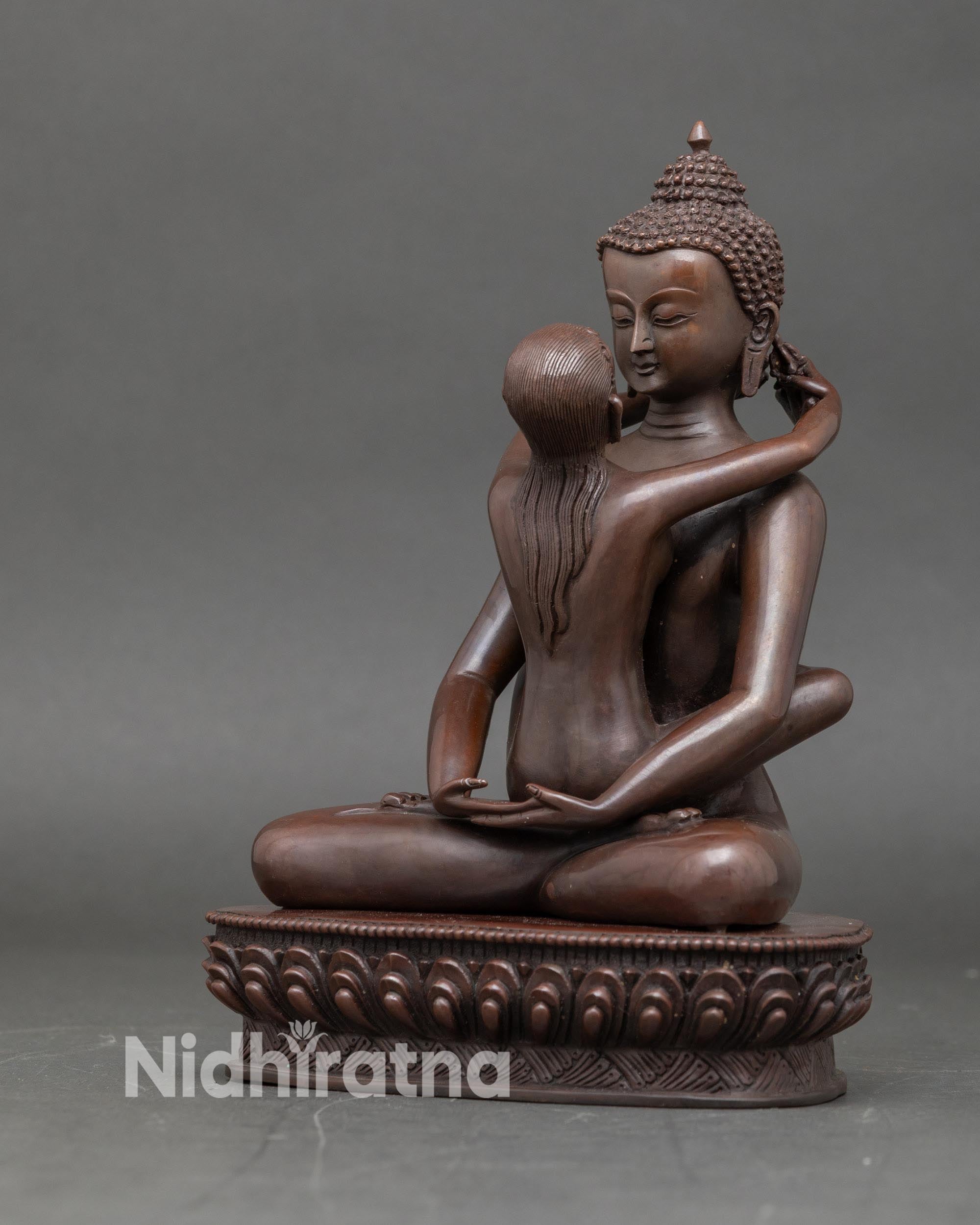 Samanthabhadra Statue | Traditional Buddhist Deity Sculpture from Nepal