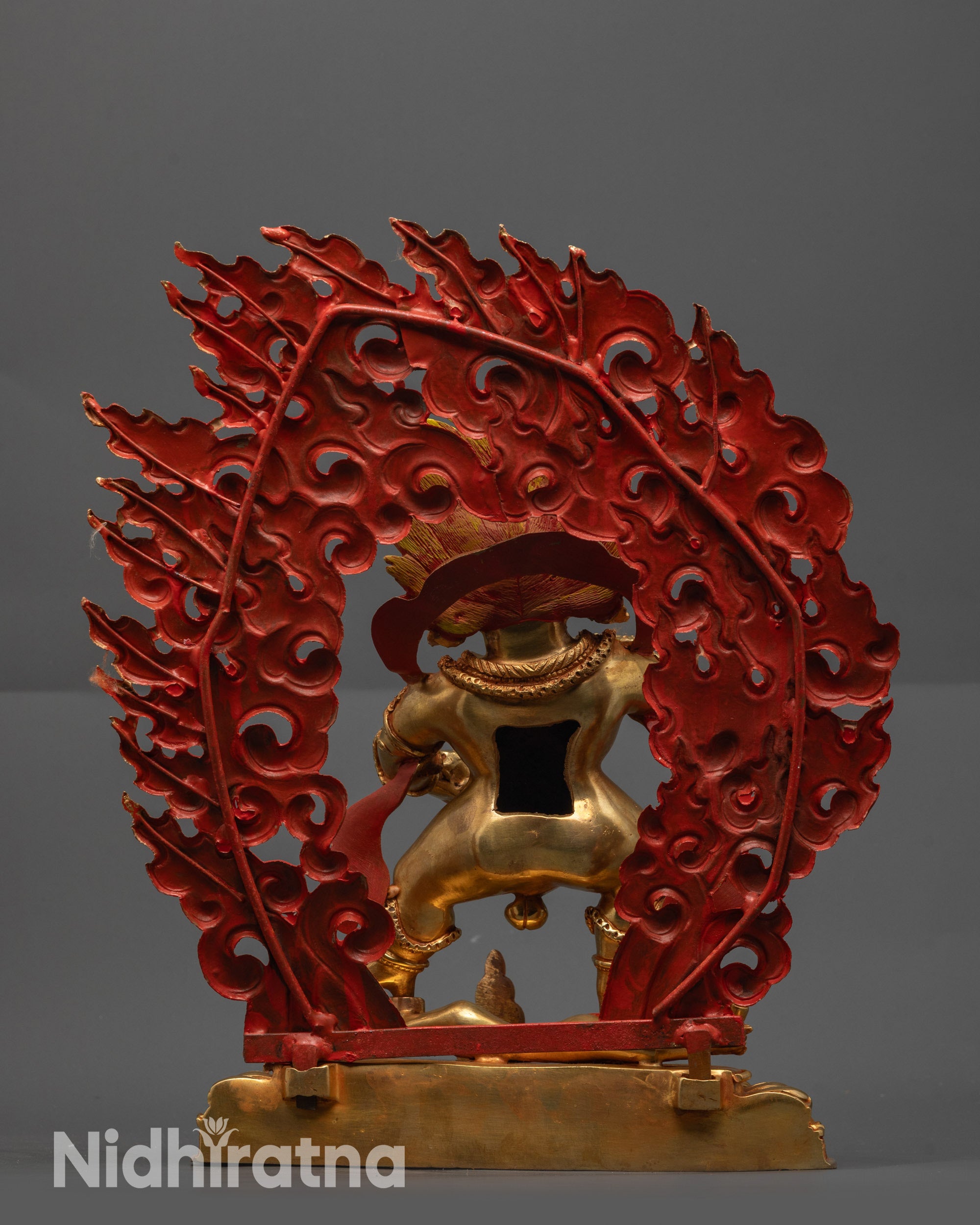 Tibetan Wealth Deity Black Dzambhala Statue