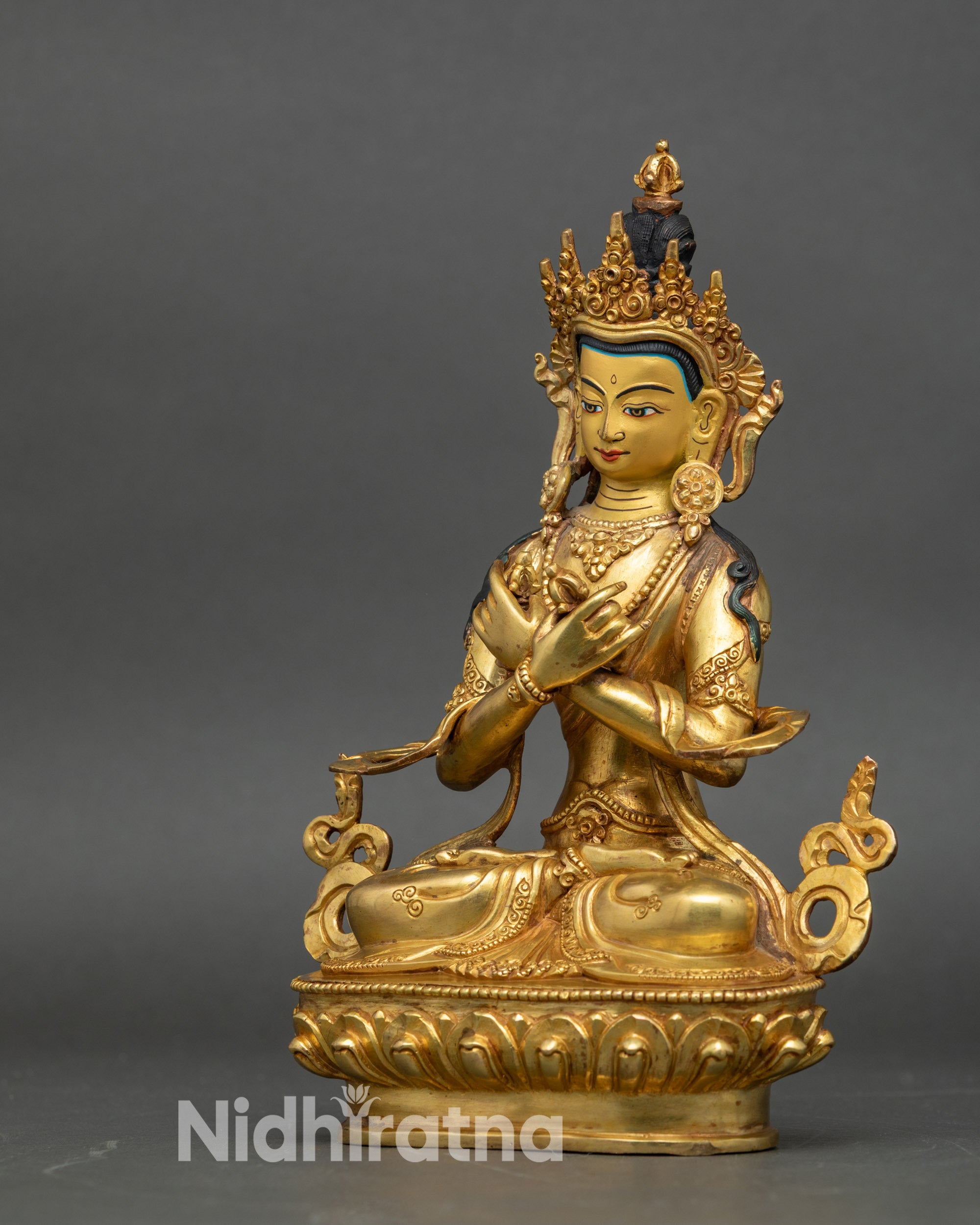 Handcrafted Nepalese Vajradhara Buddha Statue for Spiritual Practice