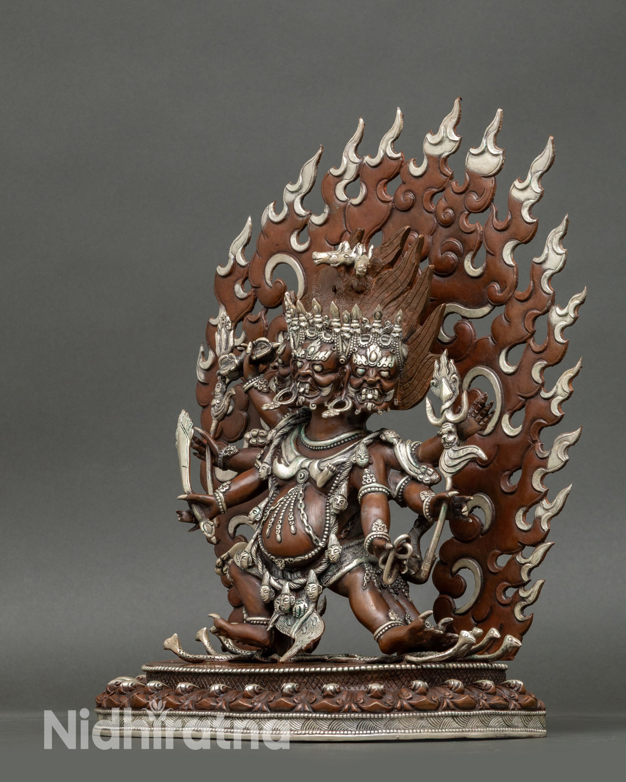 Wrathful Hayagriva Statue | Handcrafted Copper Buddhist Deity