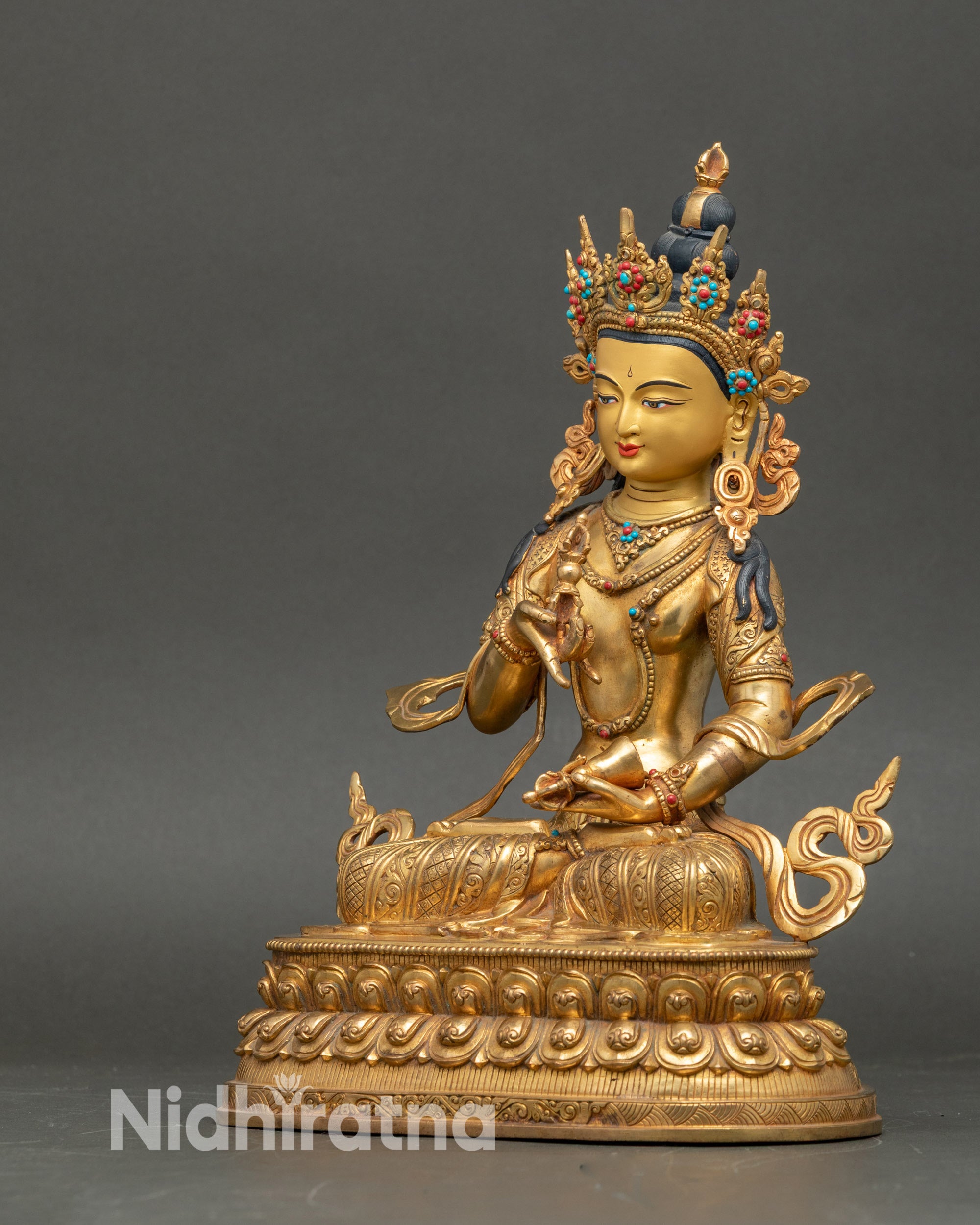 Vajrasattva Altar Statue | Traditional Himalayan Buddhist Figurine