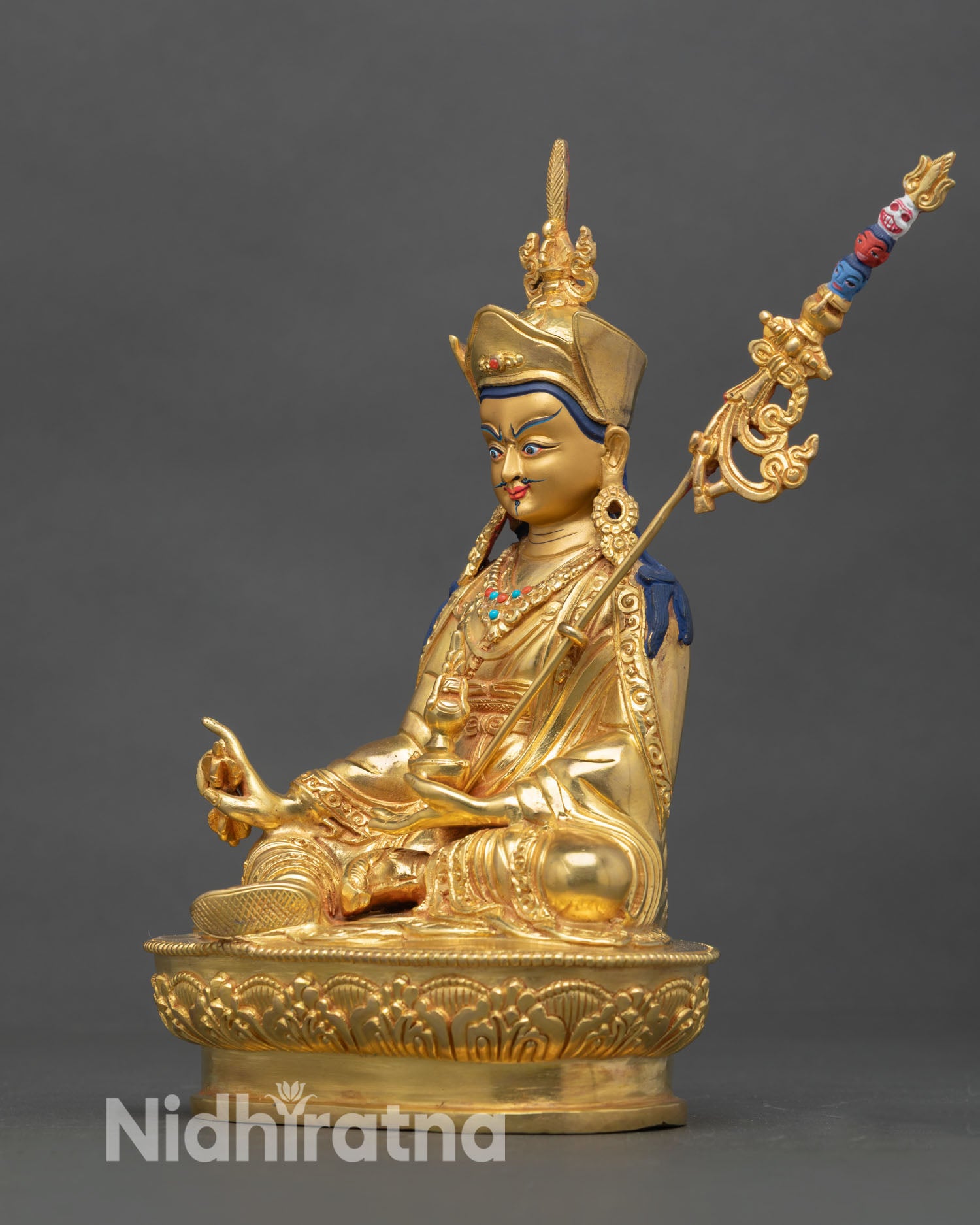 Guru Rinpoche Statue | Traditional Lost-Wax Cast Art