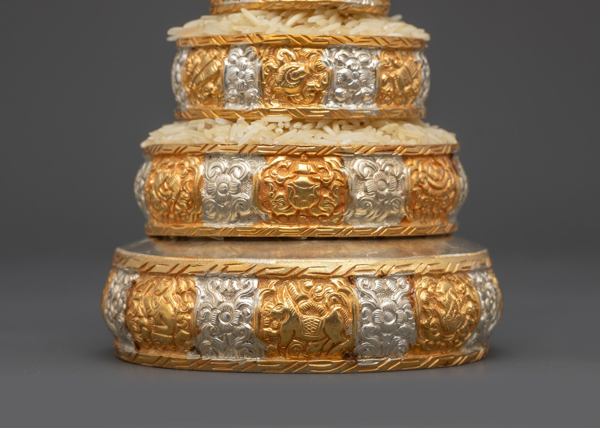 Handcrafted Tibetan Mandala Offering Set | Ritual Mandala for Prosperity